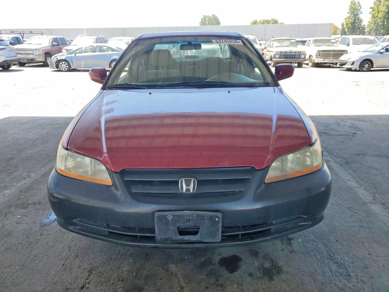 2001 Honda Accord Ex Burgundy vin: 1HGCG66821A002922