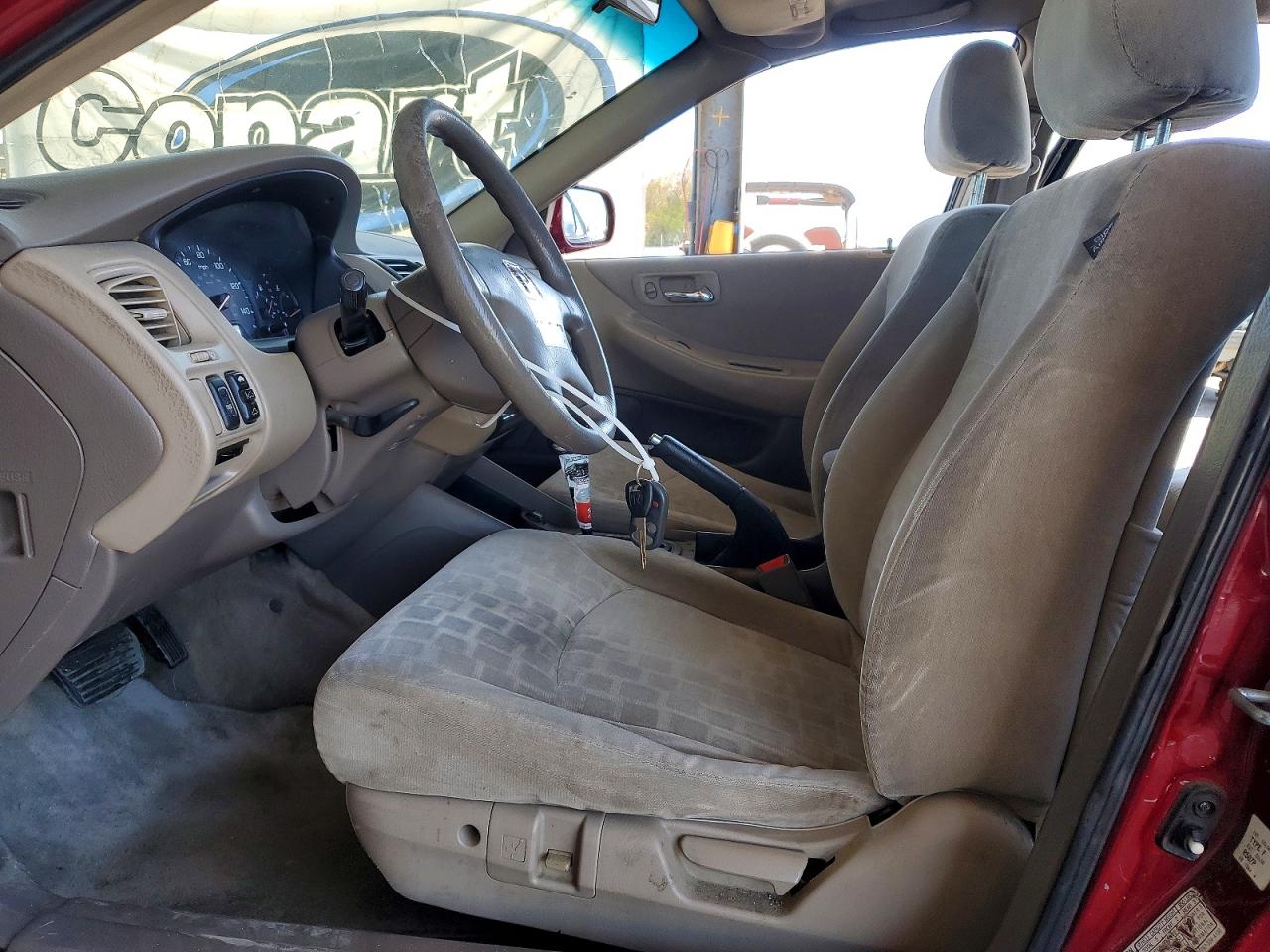 2001 Honda Accord Ex Burgundy vin: 1HGCG66821A002922