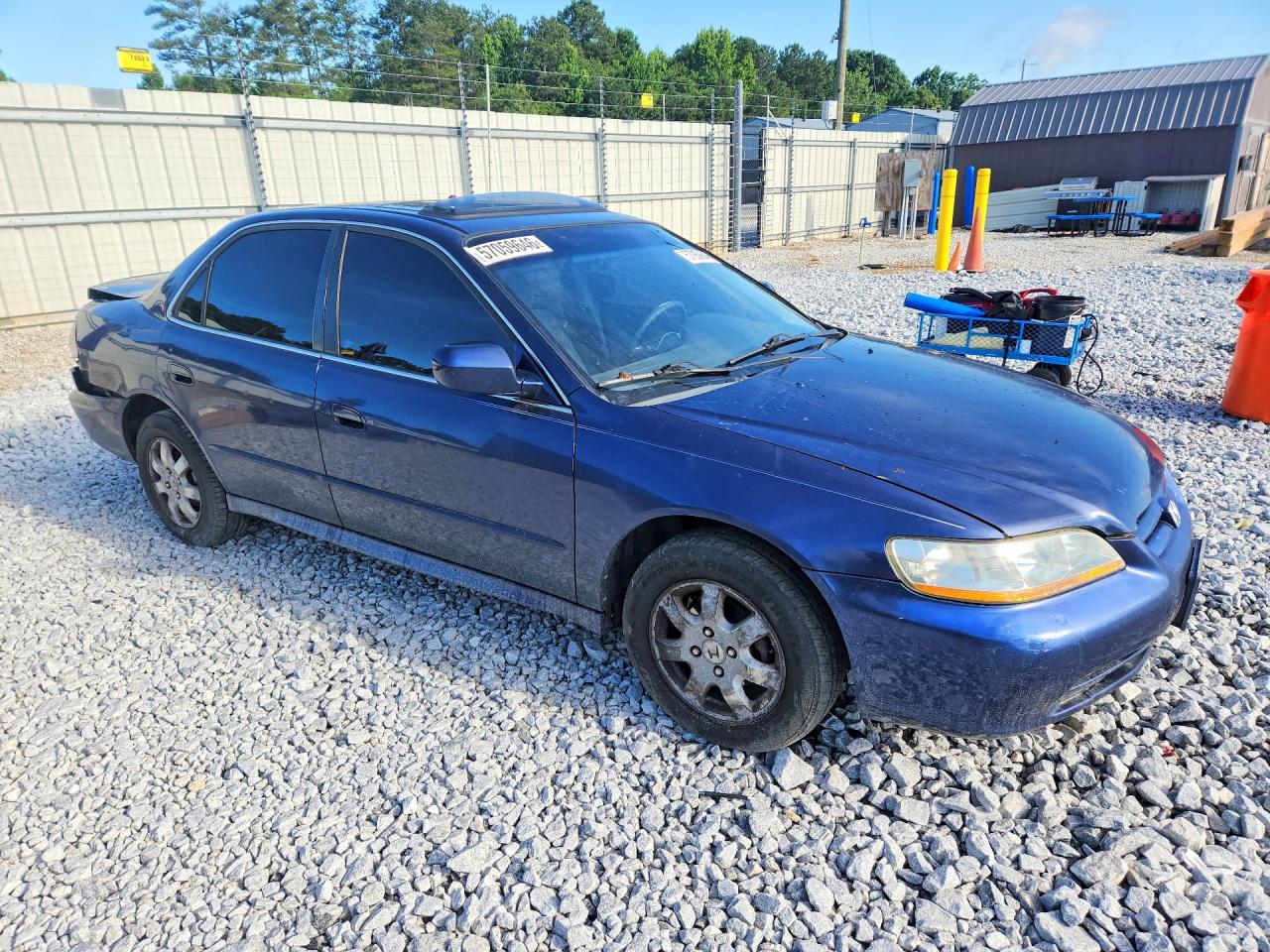 2002 Honda Accord Ex Синий vin: 1HGCG66822A034304