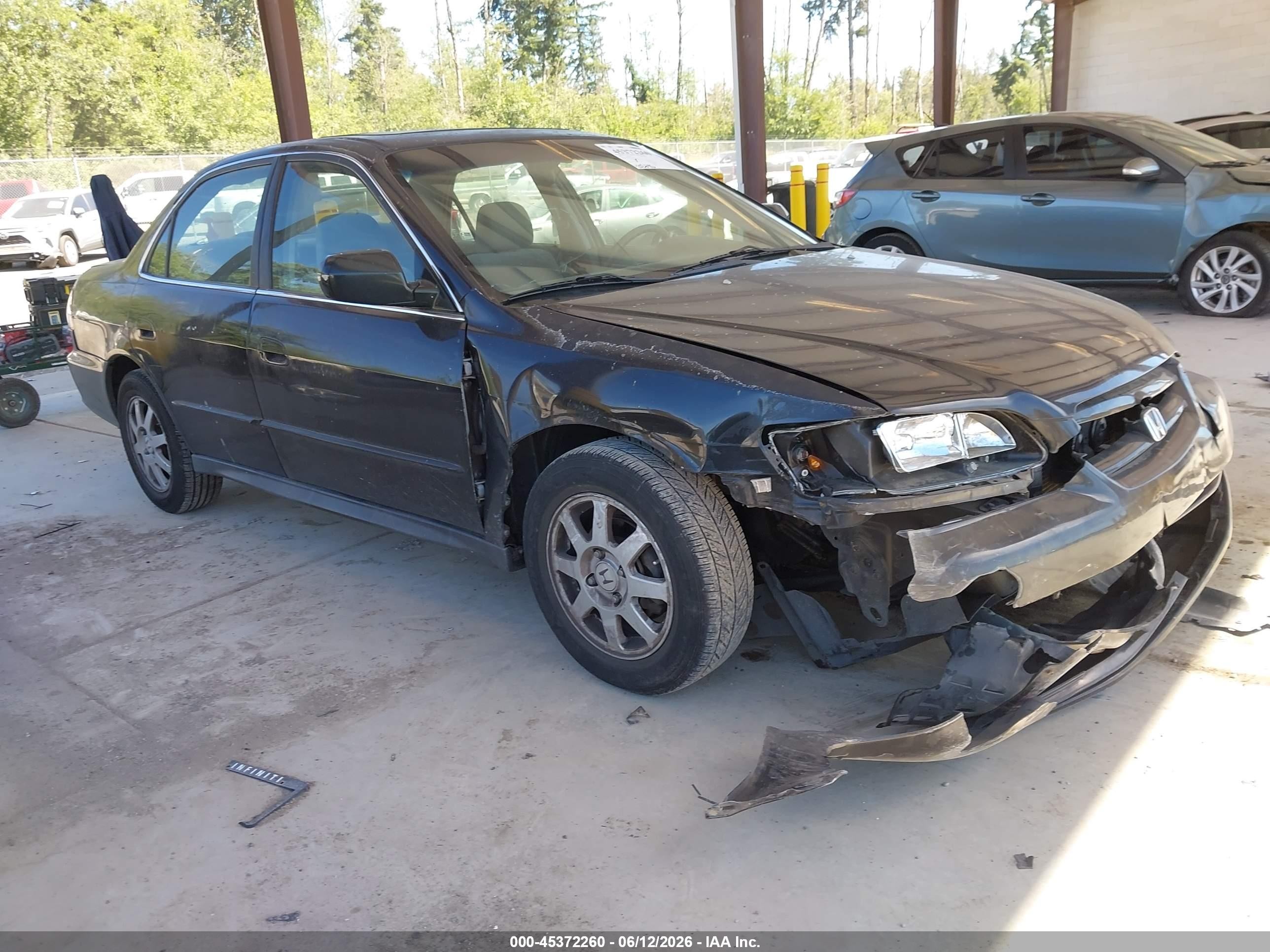 2002 Honda Accord 2.3 Ex/2.3 Se Black vin: 1HGCG66822A071286