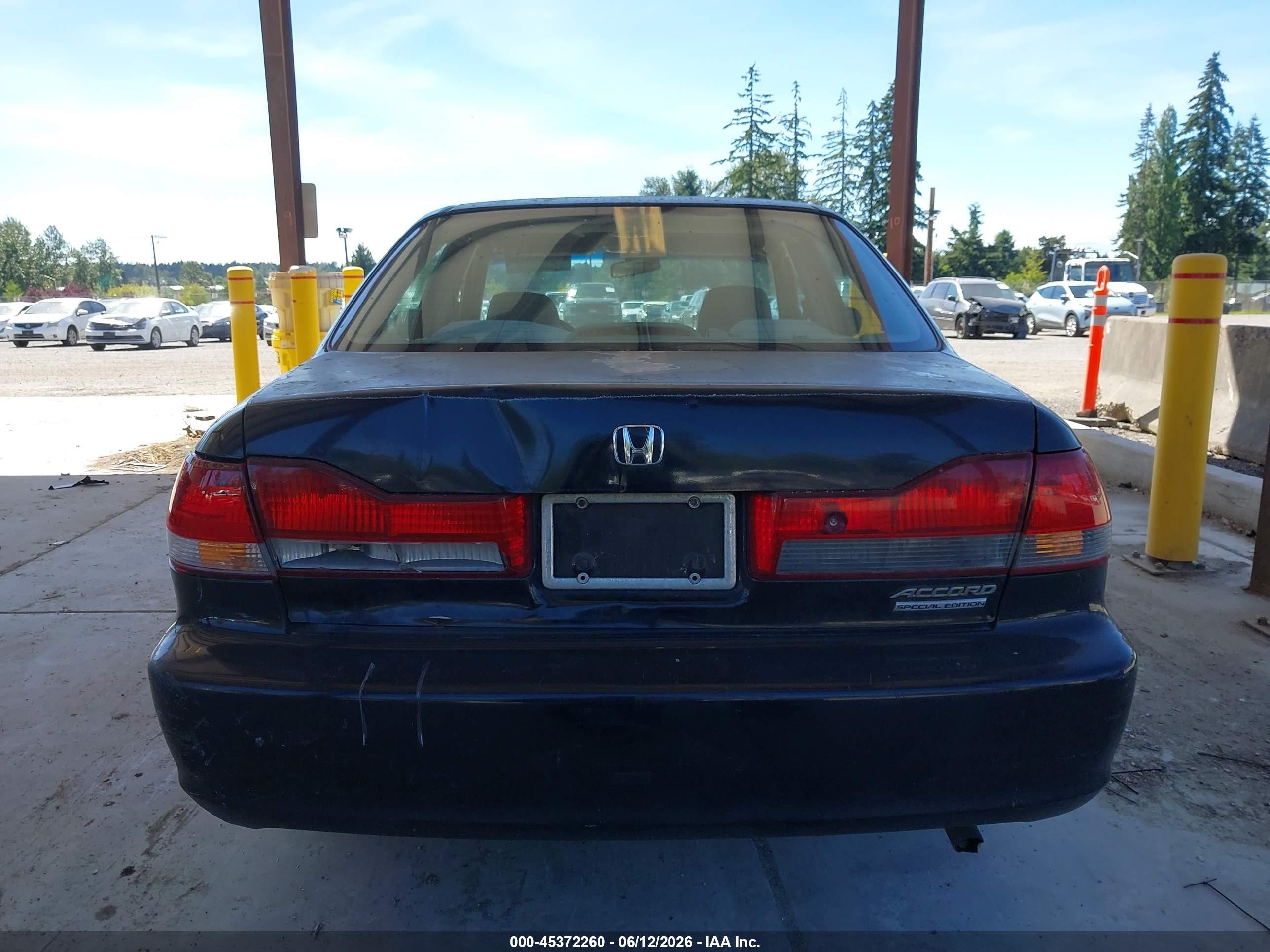2002 Honda Accord 2.3 Ex/2.3 Se Black vin: 1HGCG66822A071286