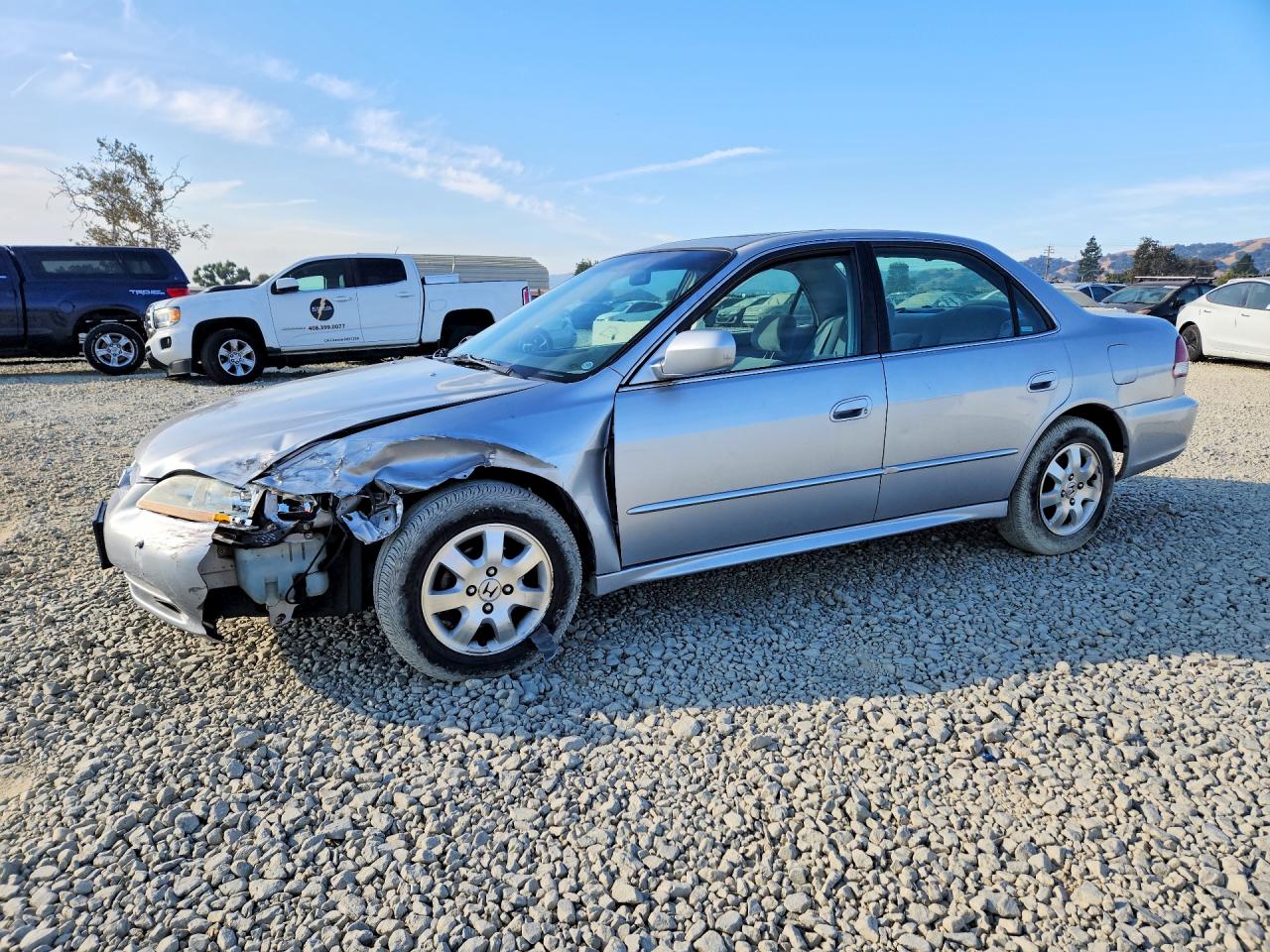 2002 Honda Accord Ex Silver vin: 1HGCG66822A147556