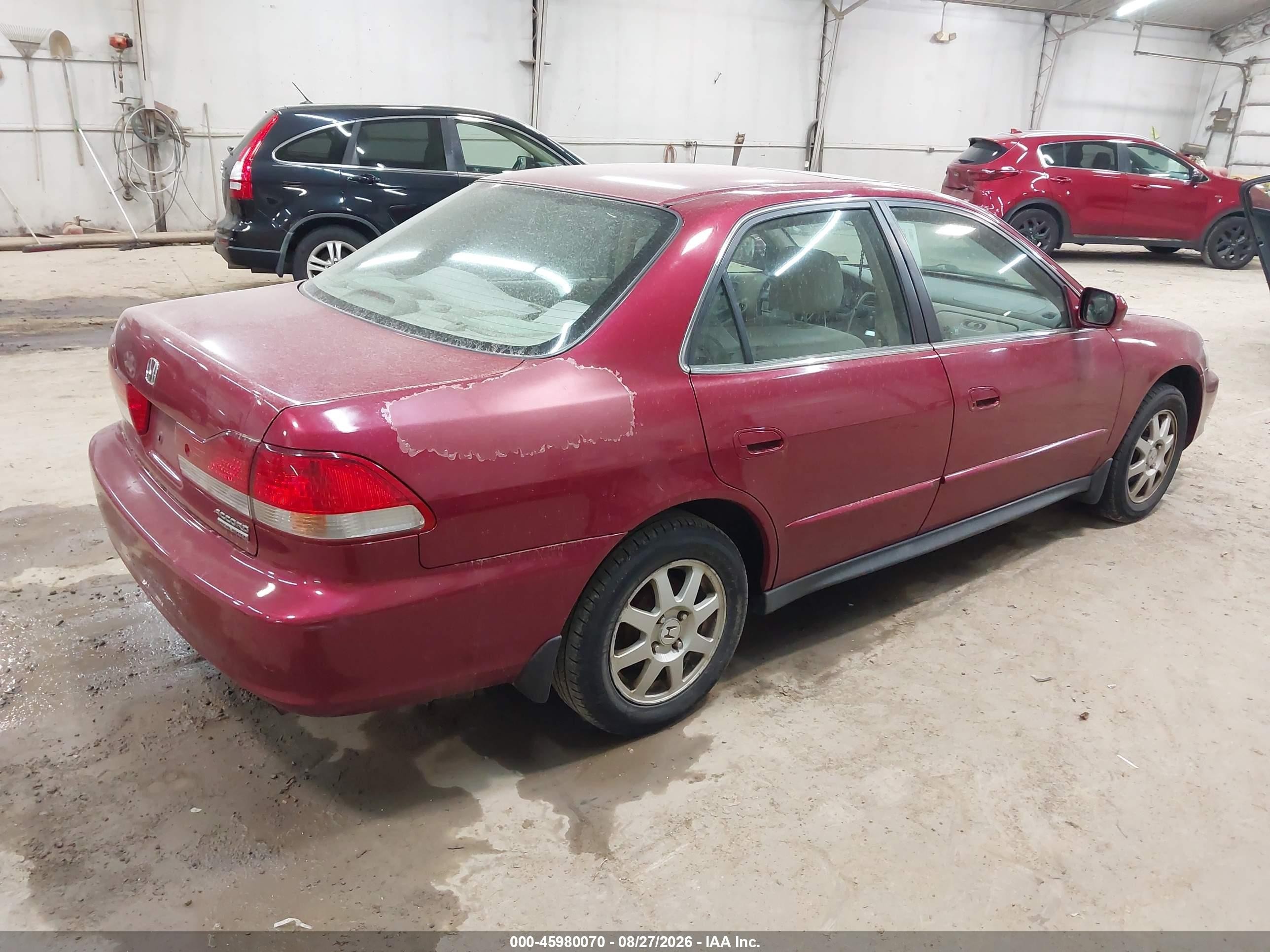 2002 Honda Accord 2.3 Ex/2.3 Se Красный vin: 1HGCG66822A154538