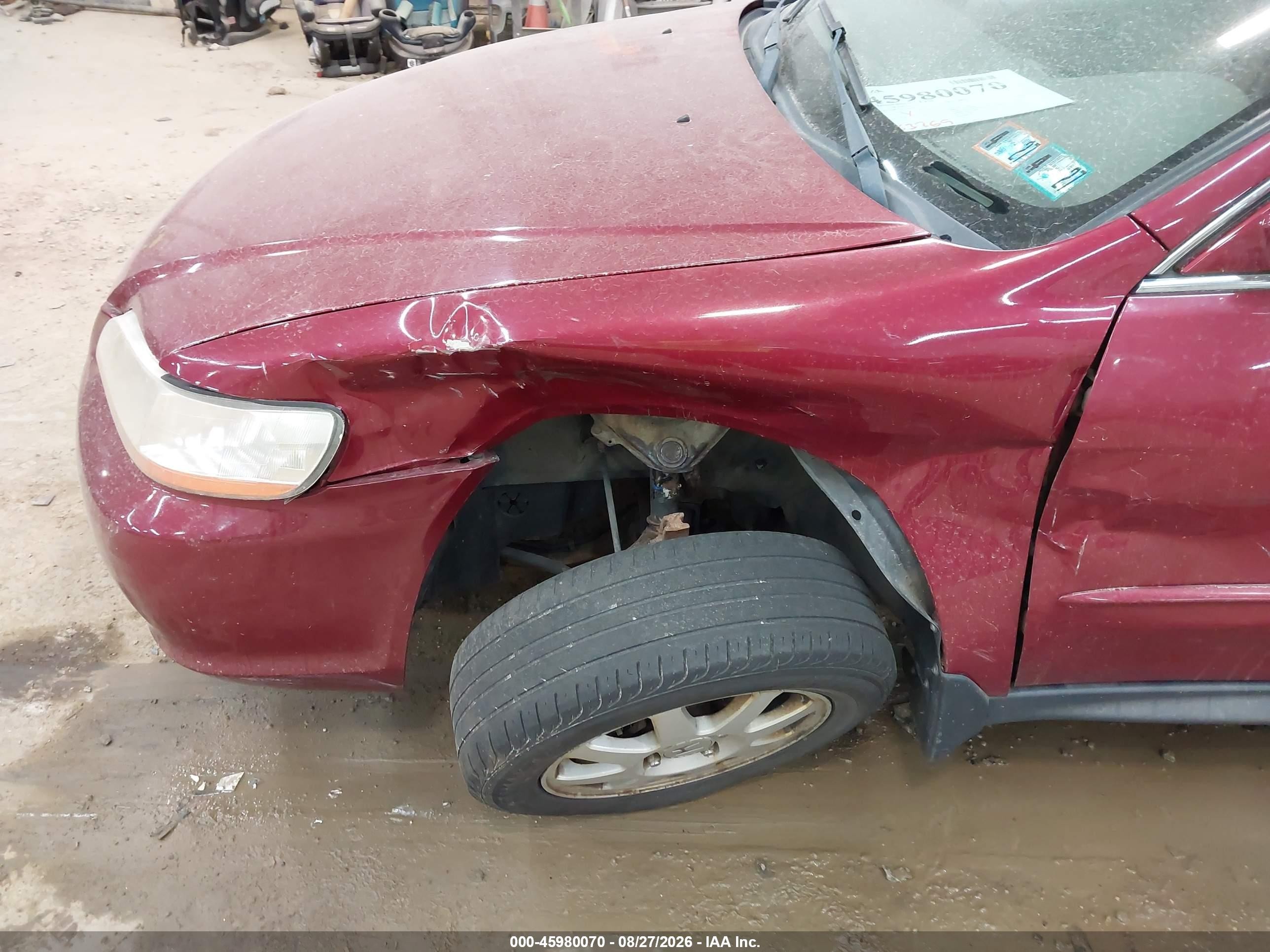 2002 Honda Accord 2.3 Ex/2.3 Se Красный vin: 1HGCG66822A154538