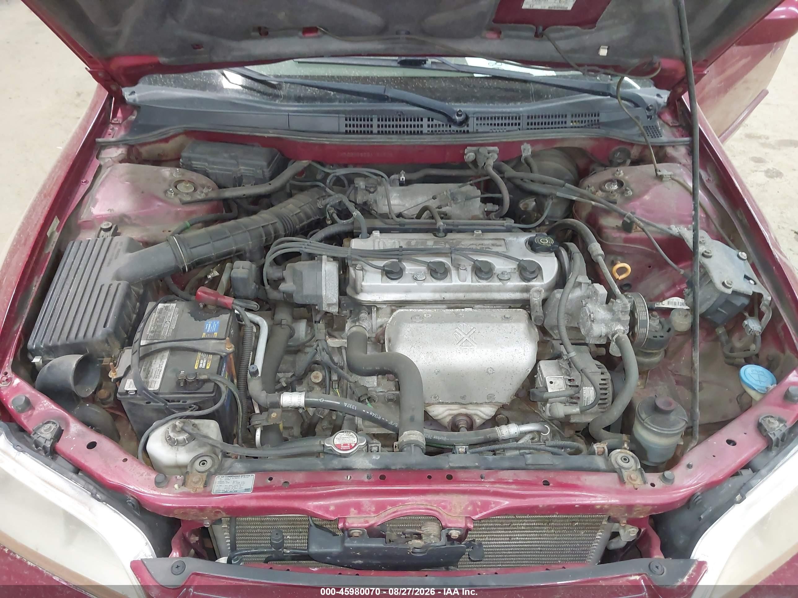 2002 Honda Accord 2.3 Ex/2.3 Se Красный vin: 1HGCG66822A154538
