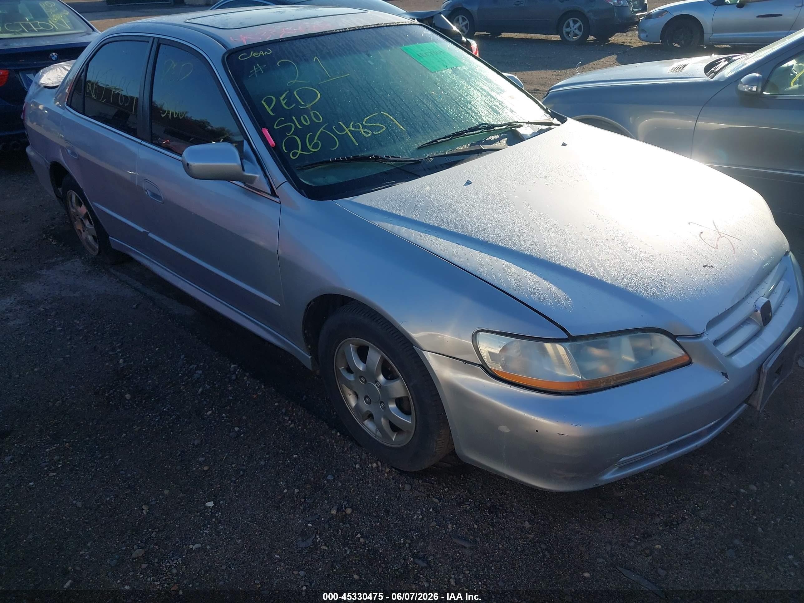 2002 Honda Accord 2.3 Ex/2.3 Se Silver vin: 1HGCG66832A167928