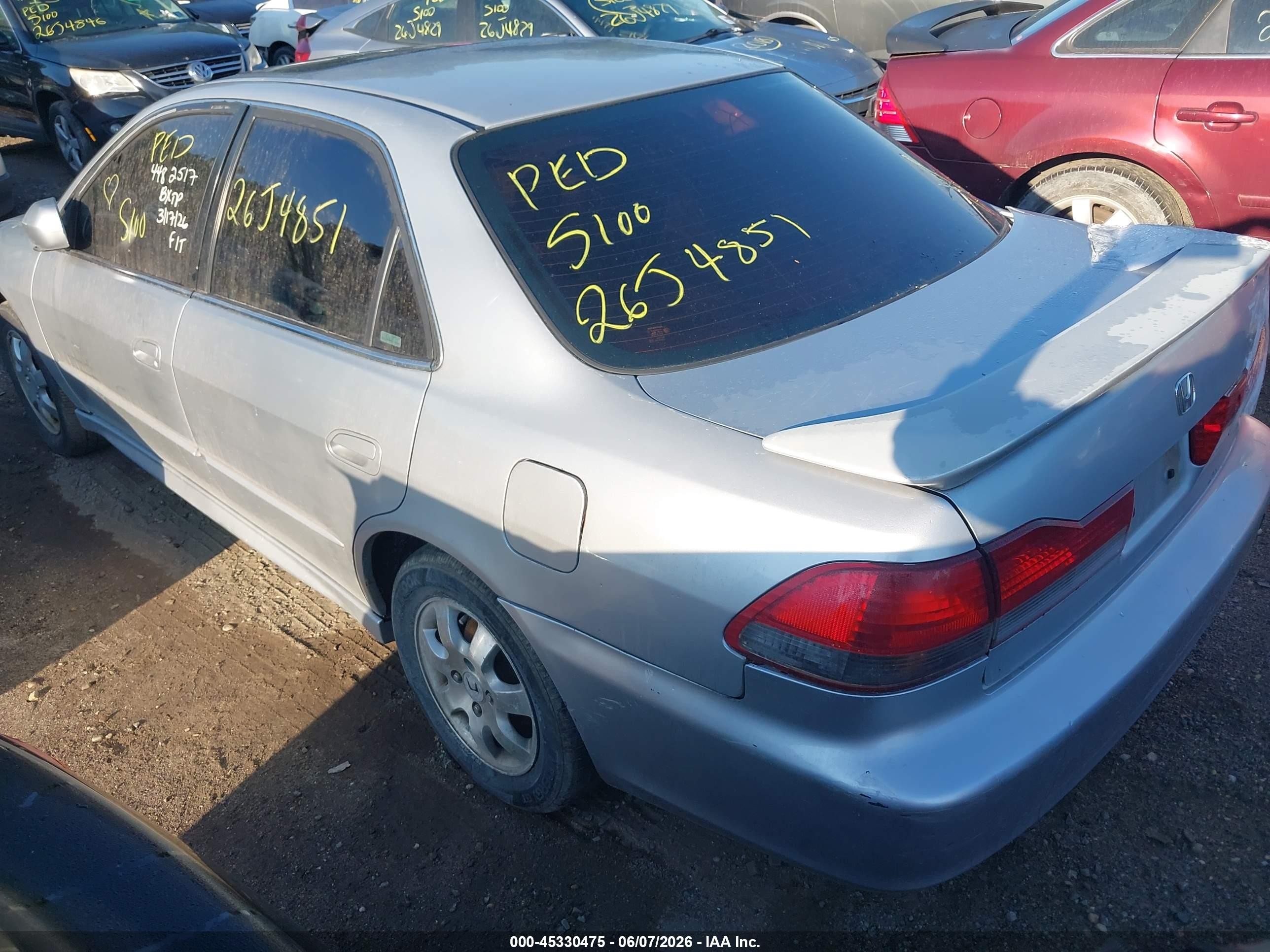2002 Honda Accord 2.3 Ex/2.3 Se Silver vin: 1HGCG66832A167928
