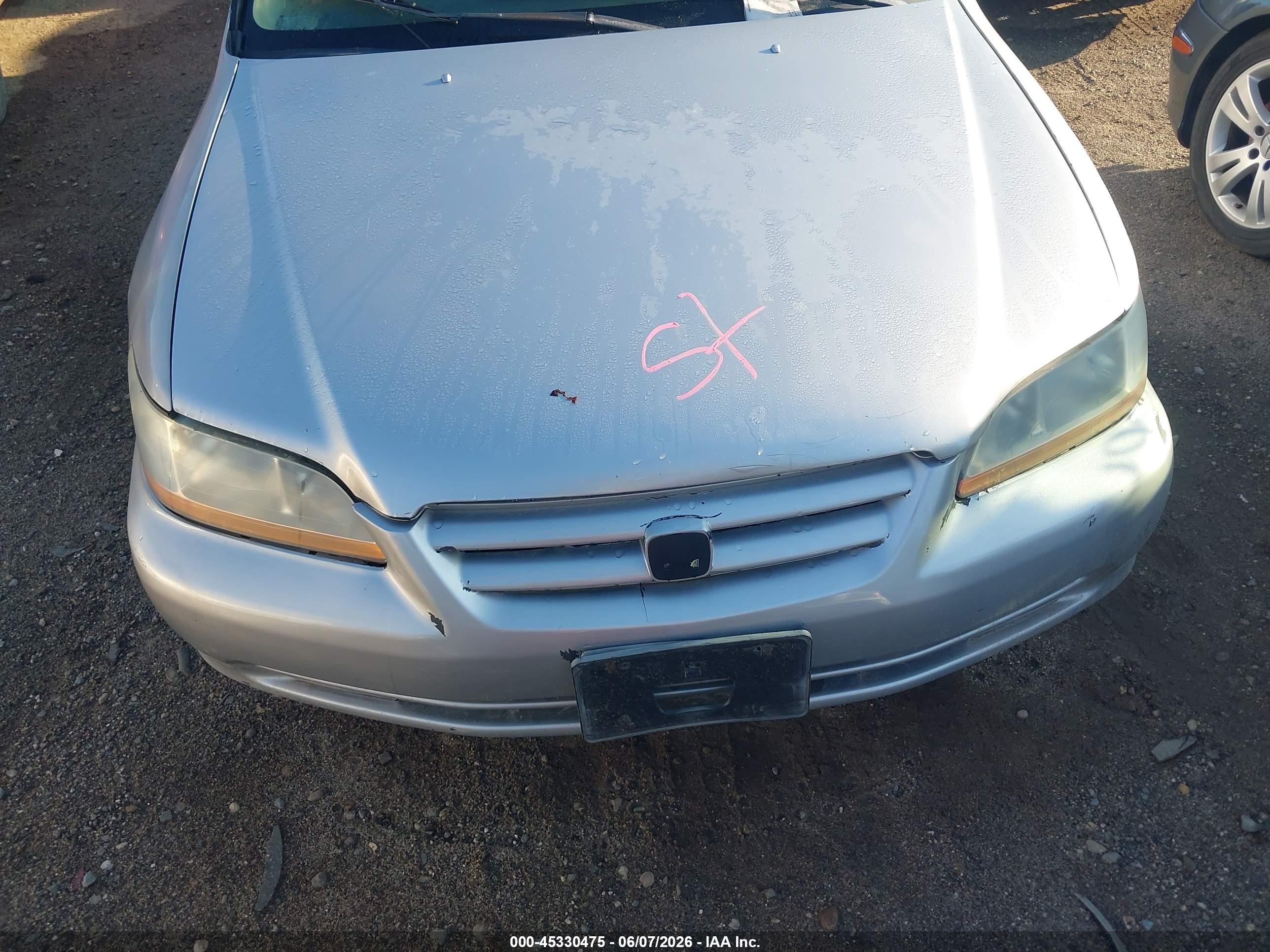 2002 Honda Accord 2.3 Ex/2.3 Se Silver vin: 1HGCG66832A167928