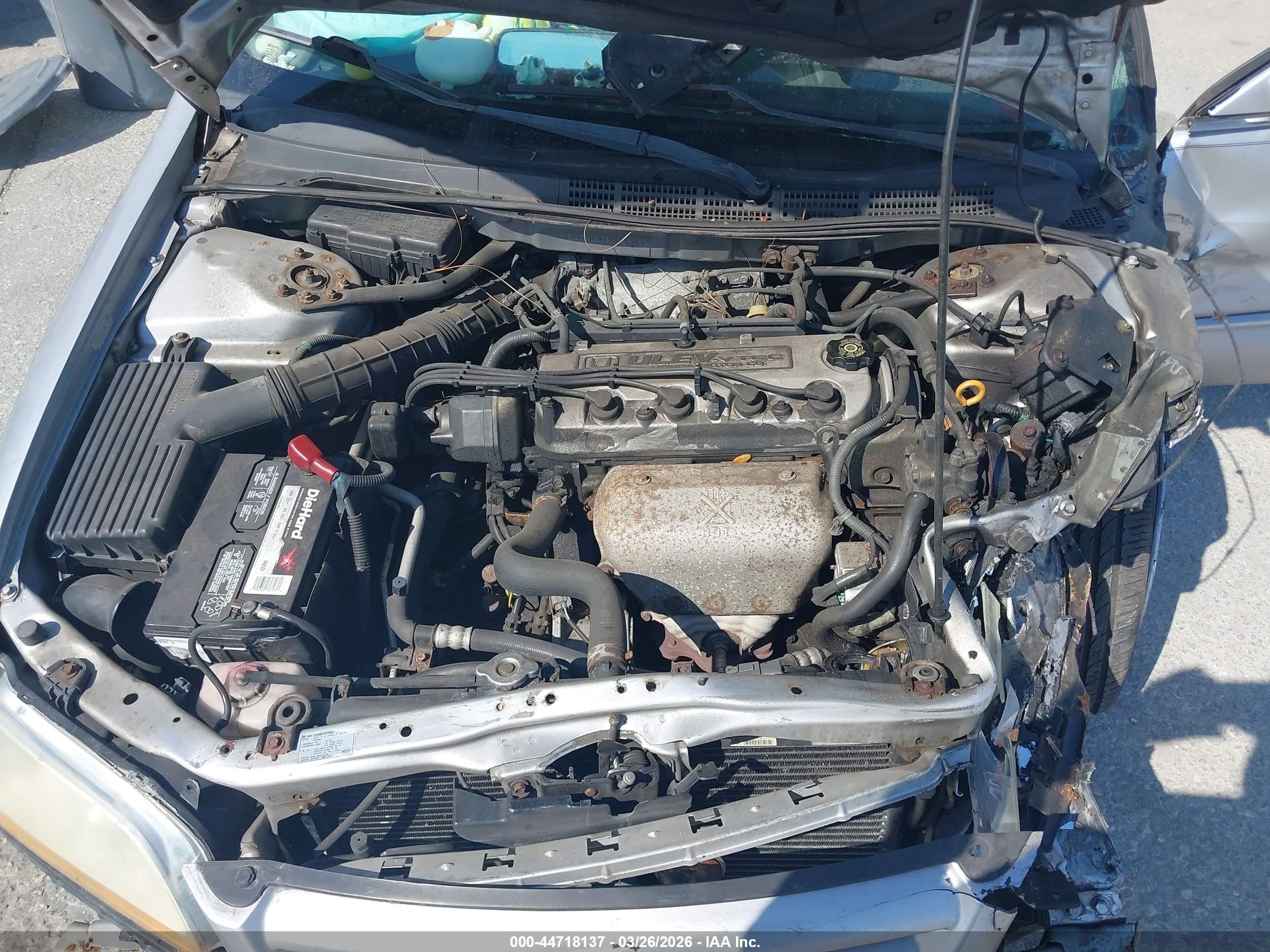 2002 Honda Accord 2.3 Ex/2.3 Se Silver vin: 1HGCG66862A082386