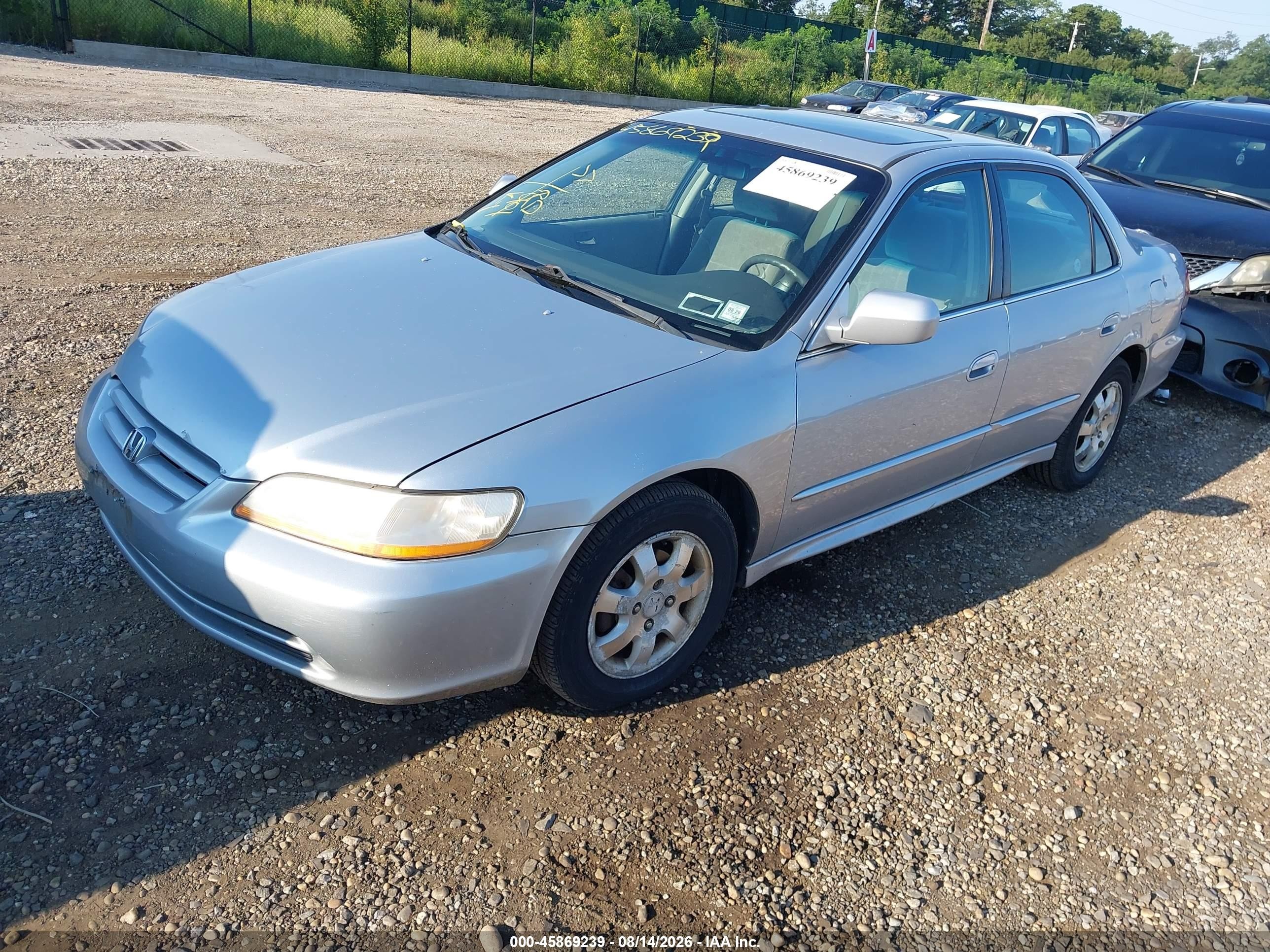 2002 Honda Accord 2.3 Ex/2.3 Se Silver vin: 1HGCG66862A133403