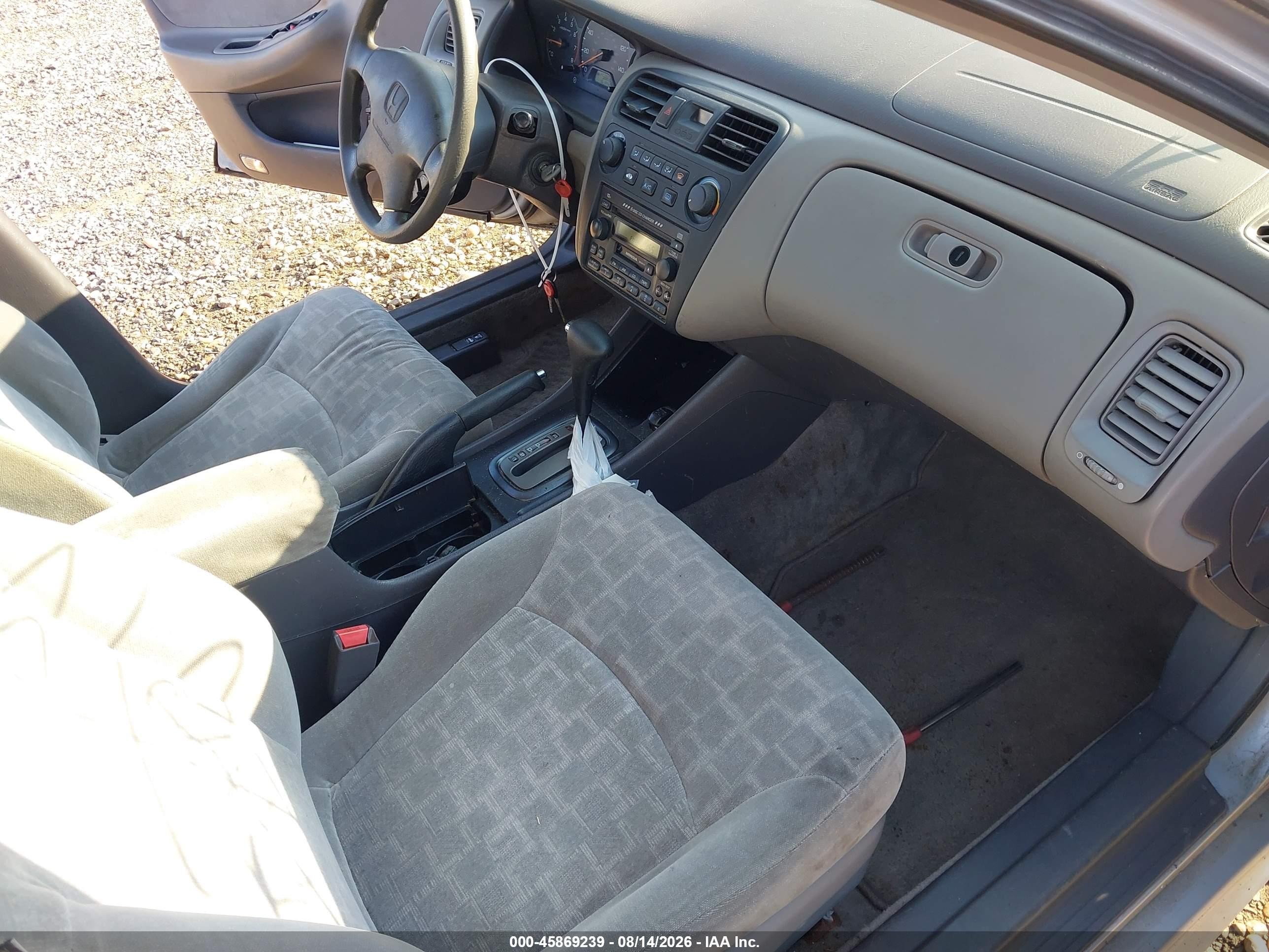2002 Honda Accord 2.3 Ex/2.3 Se Silver vin: 1HGCG66862A133403