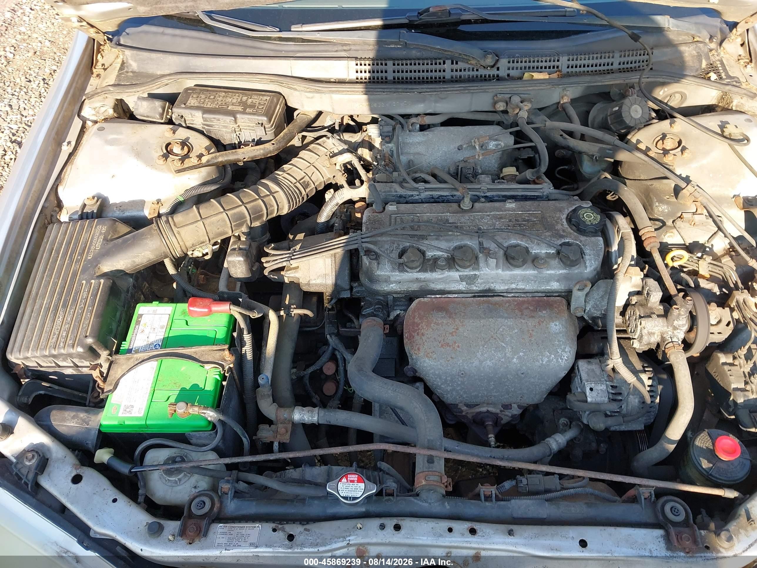 2002 Honda Accord 2.3 Ex/2.3 Se Silver vin: 1HGCG66862A133403