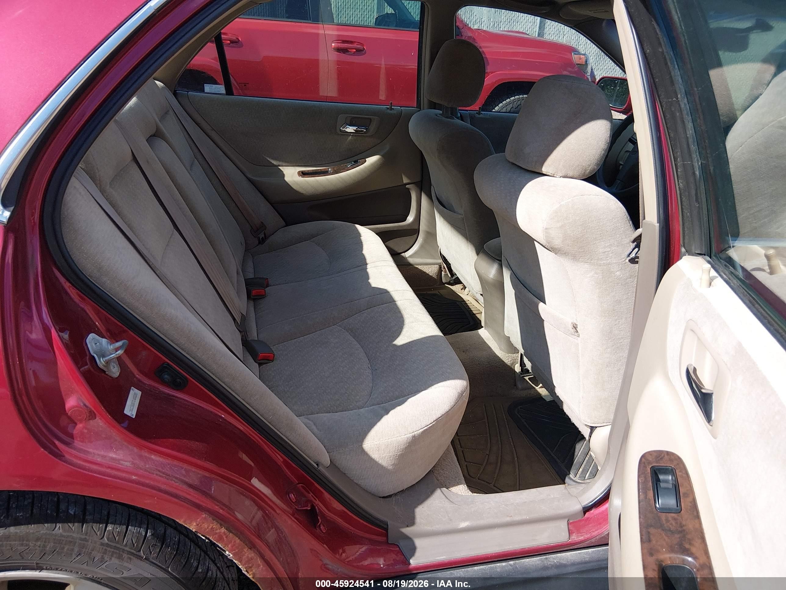2002 Honda Accord 2.3 Ex/2.3 Se Red vin: 1HGCG66872A000388