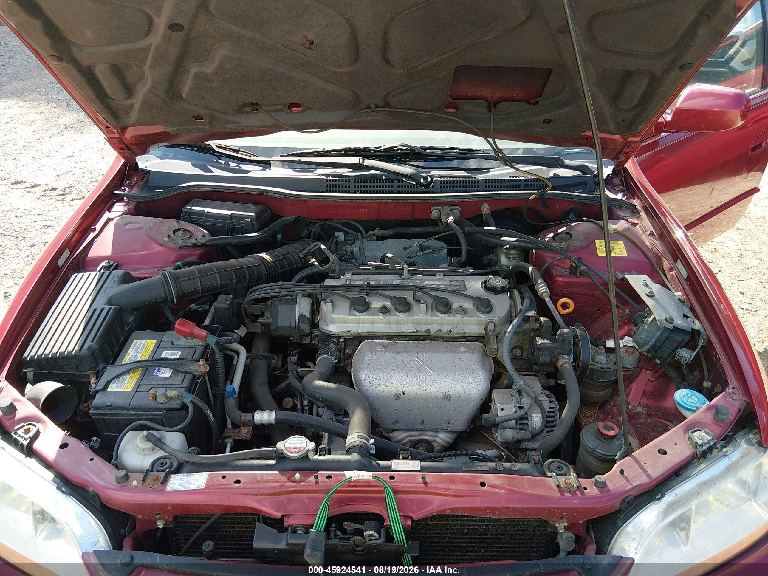 2002 Honda Accord 2.3 Ex/2.3 Se Red vin: 1HGCG66872A000388