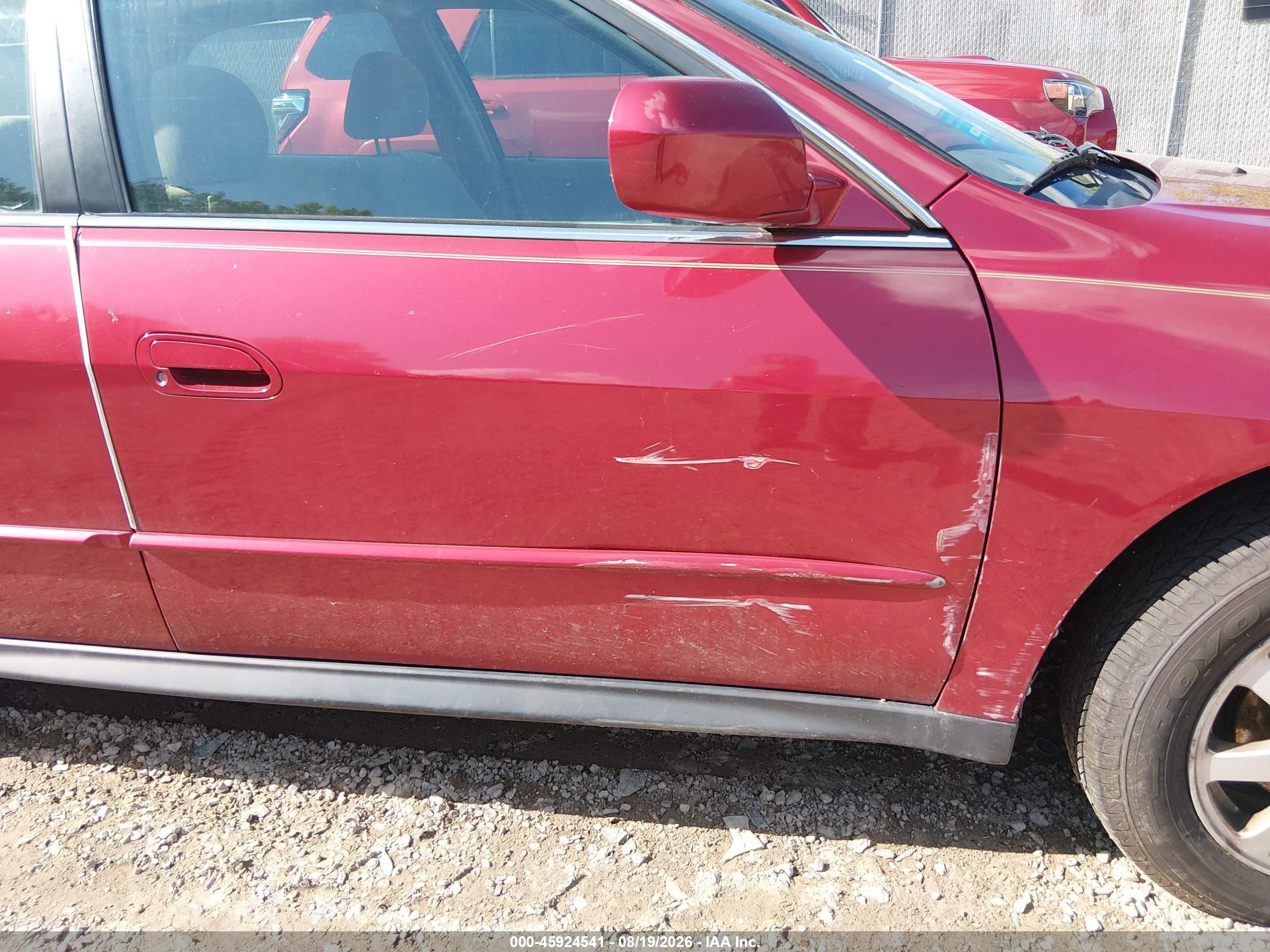 2002 Honda Accord 2.3 Ex/2.3 Se Red vin: 1HGCG66872A000388