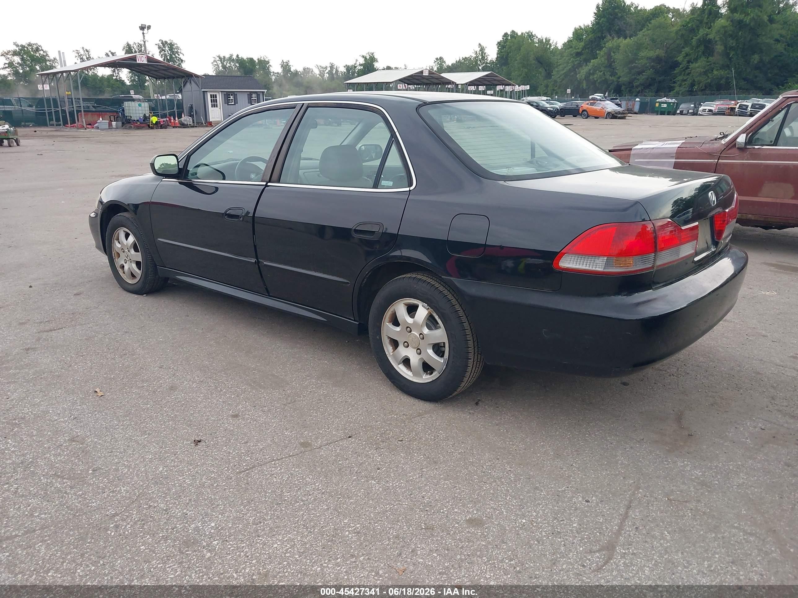 2002 Honda Accord 2.3 Ex/2.3 Se Black vin: 1HGCG66872A102936