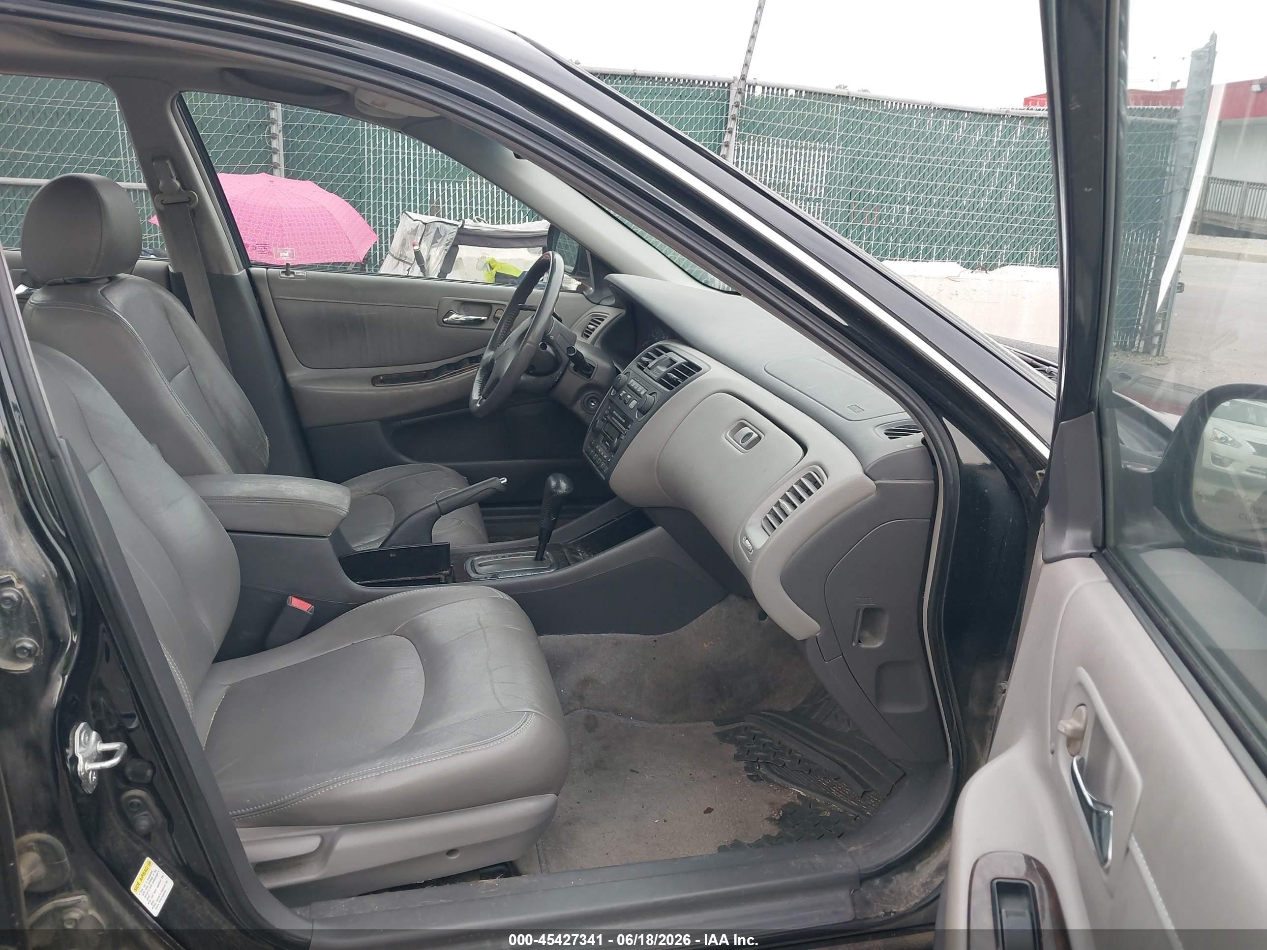 2002 Honda Accord 2.3 Ex/2.3 Se Black vin: 1HGCG66872A102936