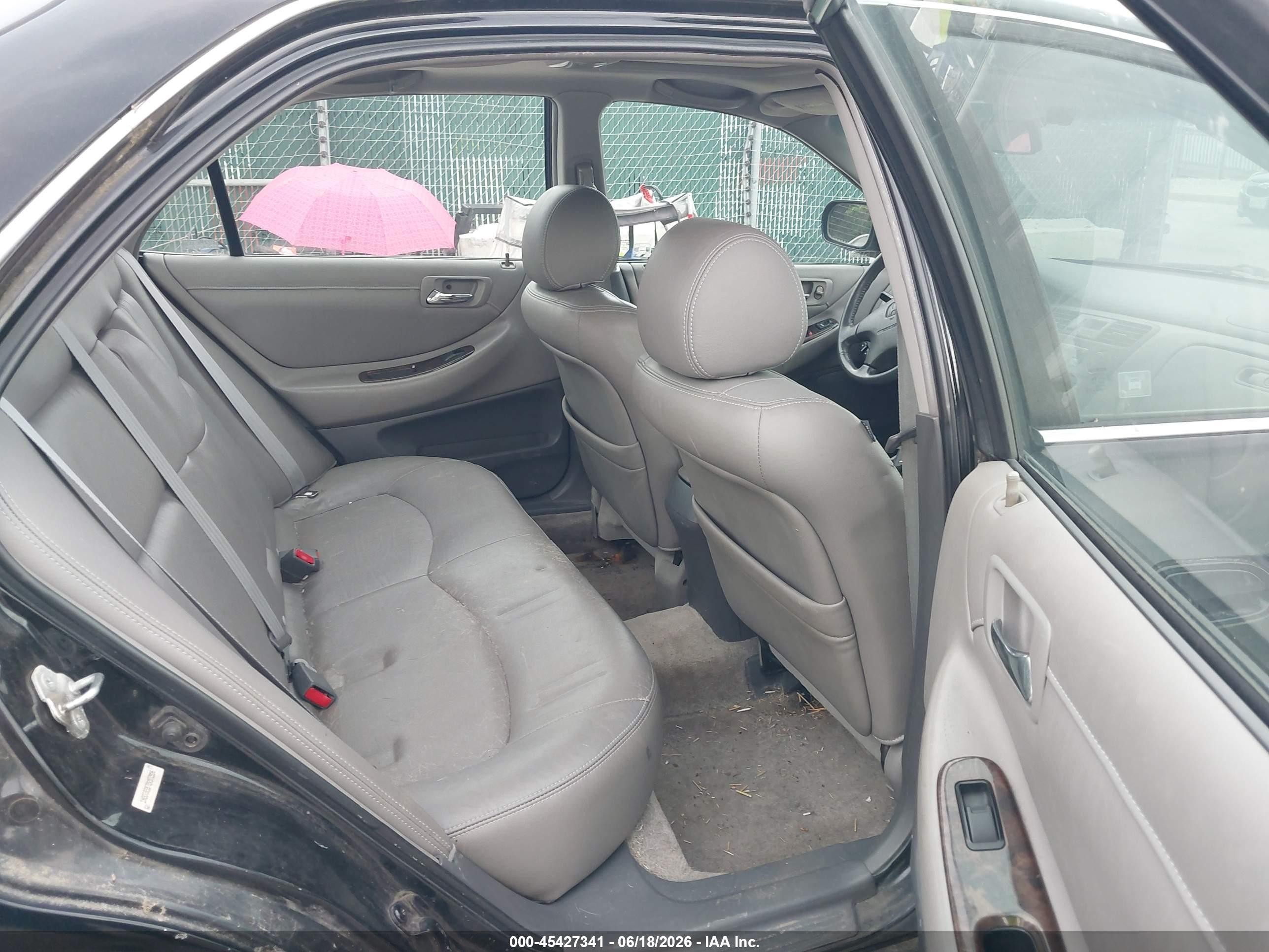 2002 Honda Accord 2.3 Ex/2.3 Se Black vin: 1HGCG66872A102936