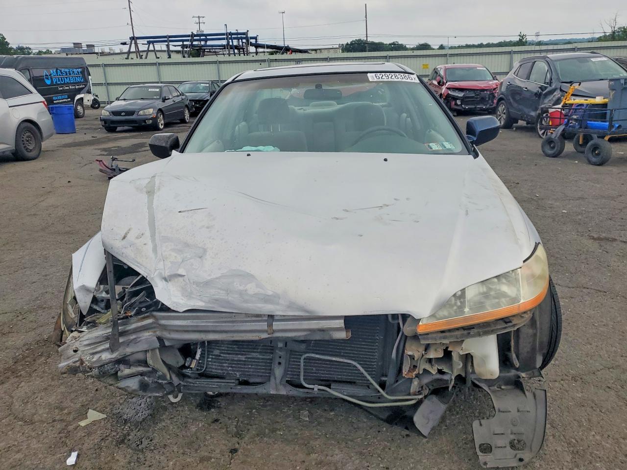 2002 Honda Accord Ex Silver vin: 1HGCG66872A145009