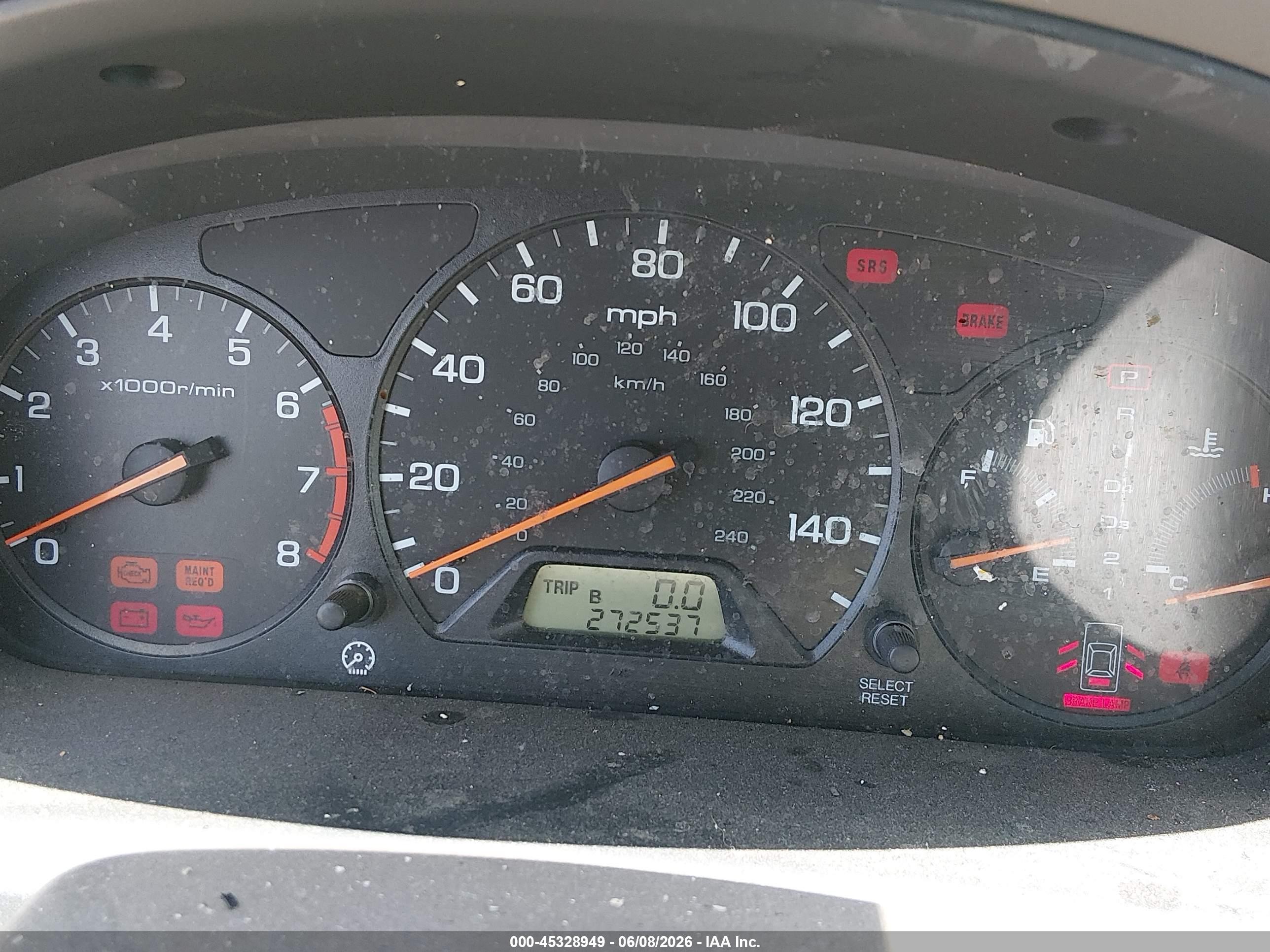 2001 Honda Accord 2.3 Ex Champagne vin: 1HGCG66881A031843