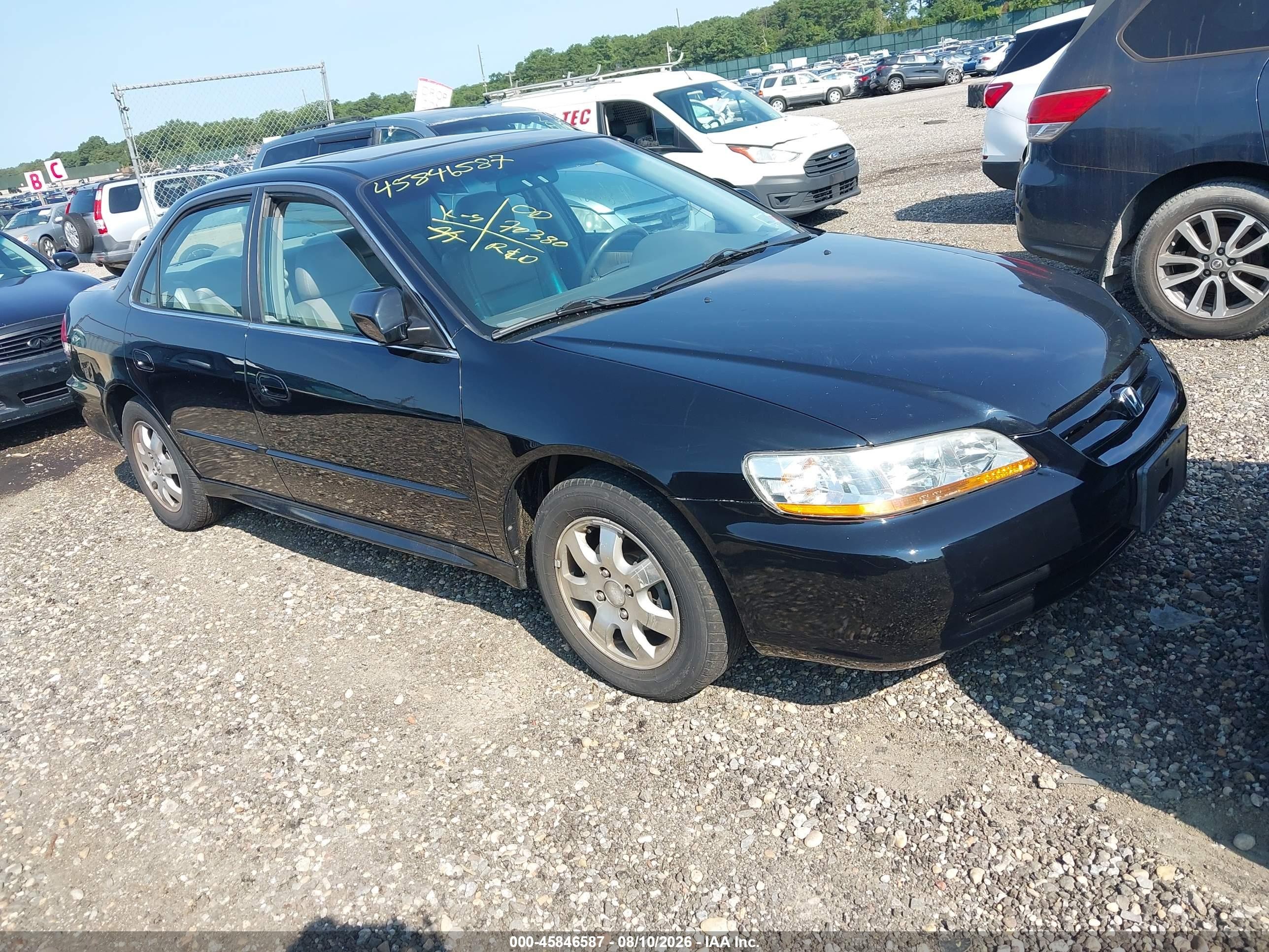 2002 Honda Accord   Black vin: 1HGCG66882A145732
