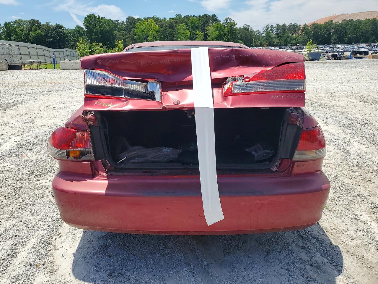 2001 Honda Accord Ex Бордовый vin: 1HGCG66891A000911