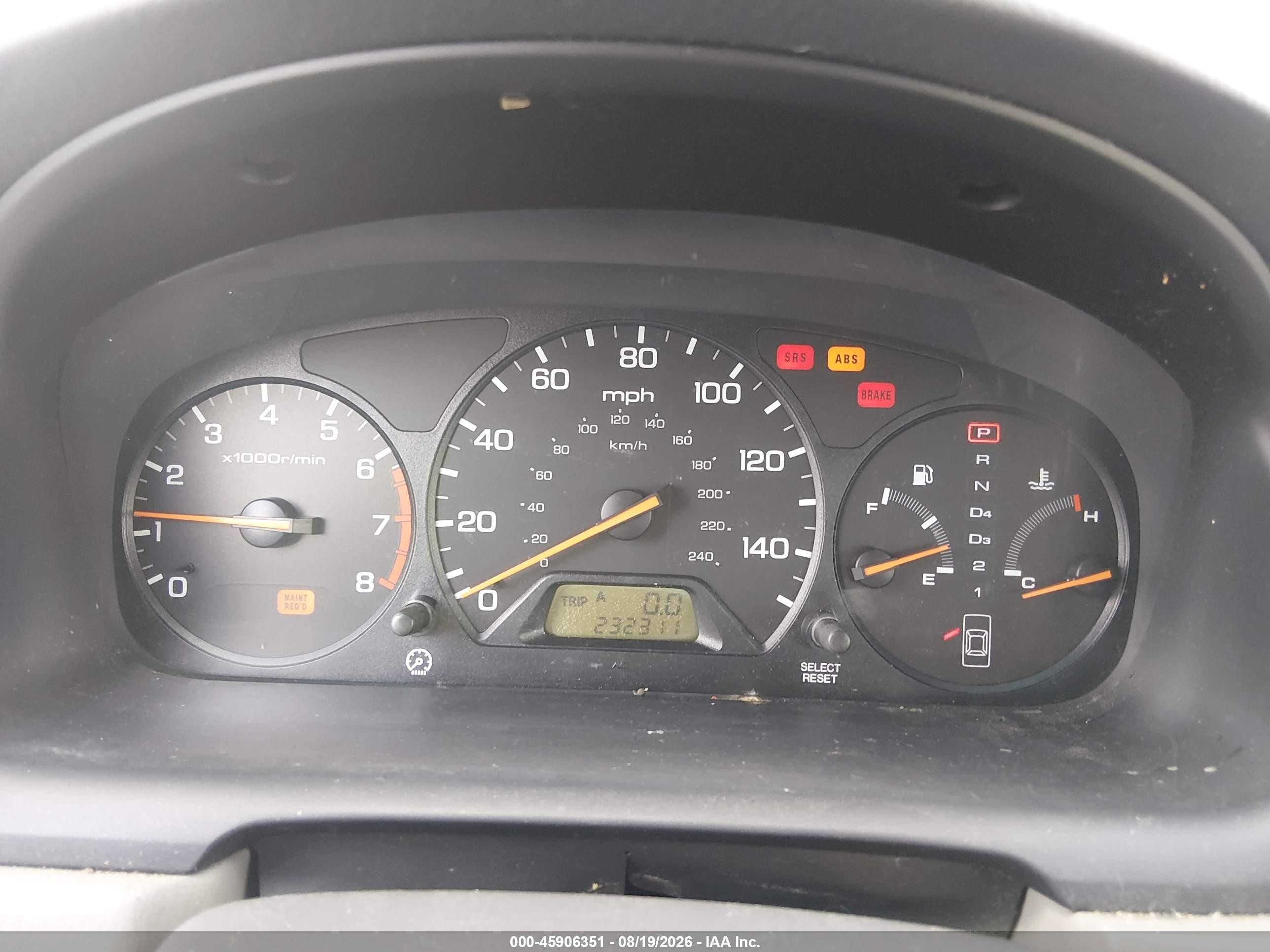 2001 Honda Accord 2.3 Ex Black vin: 1HGCG66891A004408