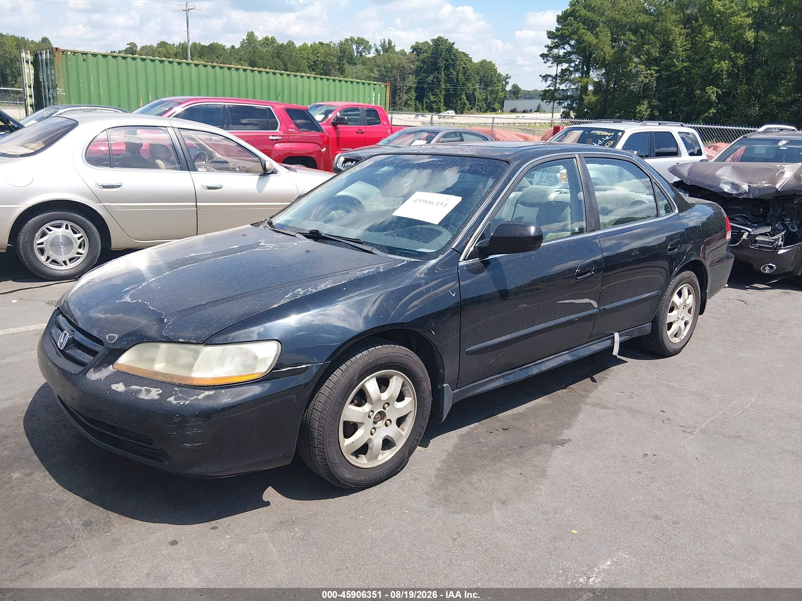 2001 Honda Accord 2.3 Ex Black vin: 1HGCG66891A004408