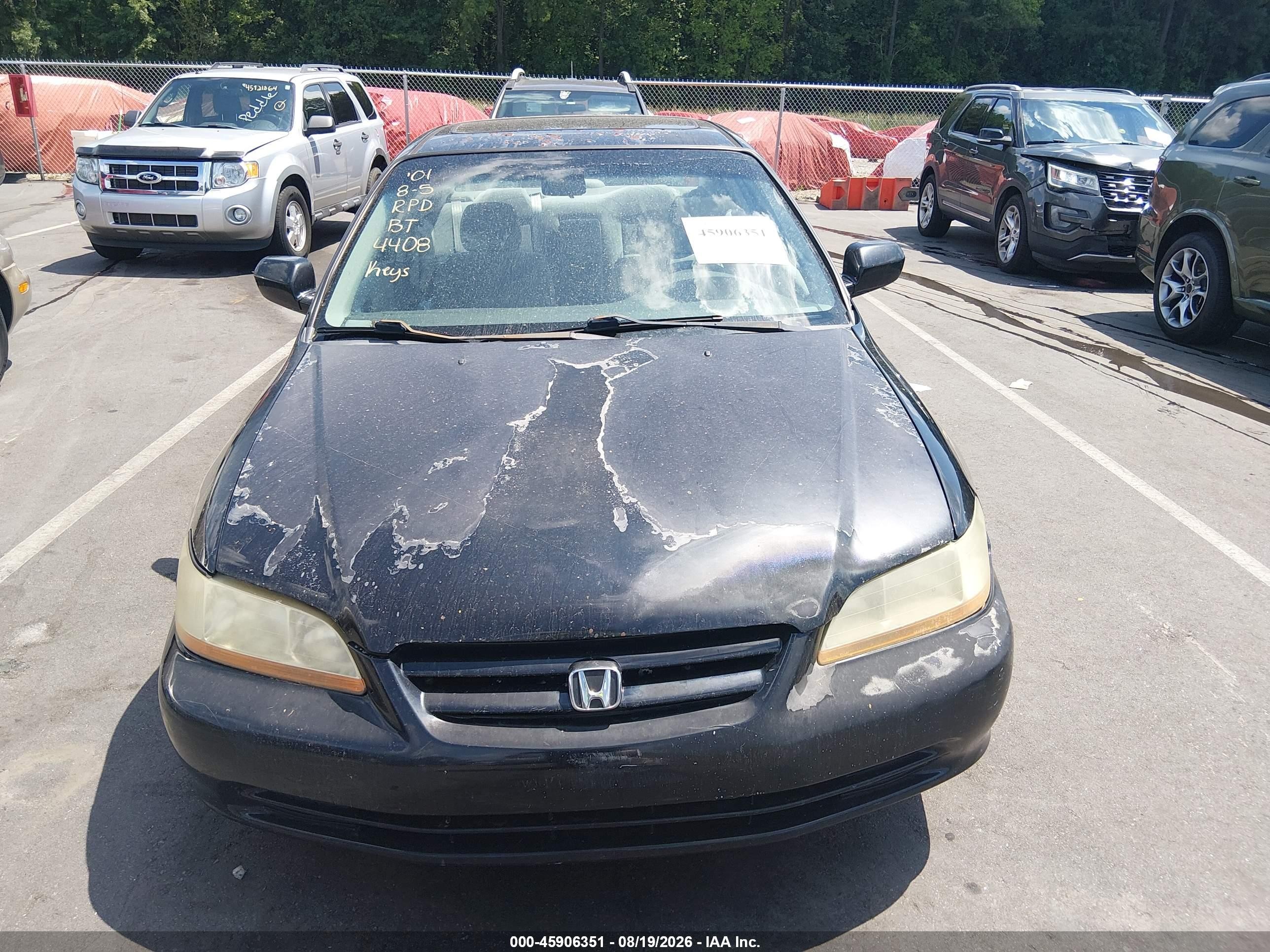 2001 Honda Accord 2.3 Ex Black vin: 1HGCG66891A004408