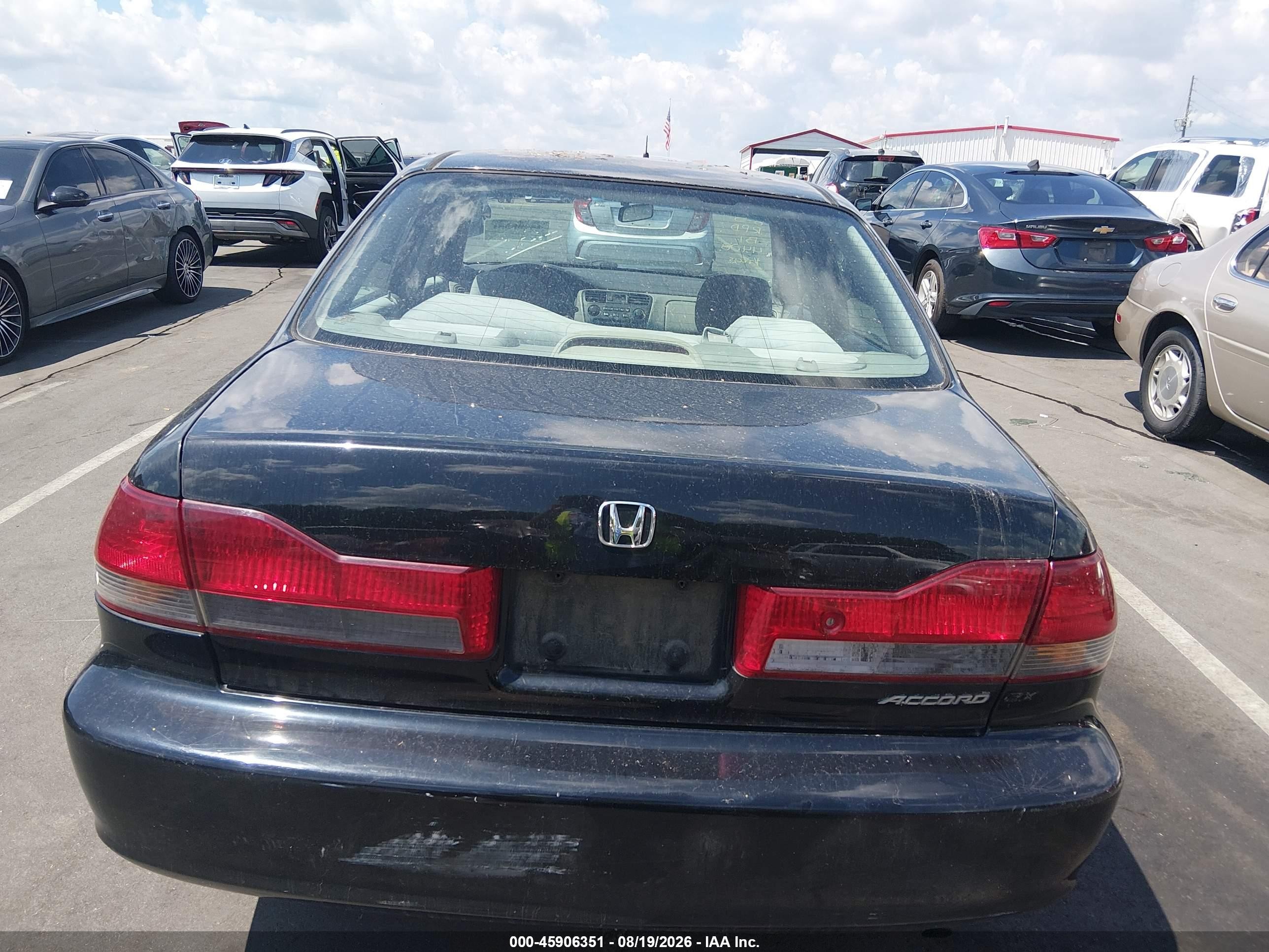2001 Honda Accord 2.3 Ex Black vin: 1HGCG66891A004408