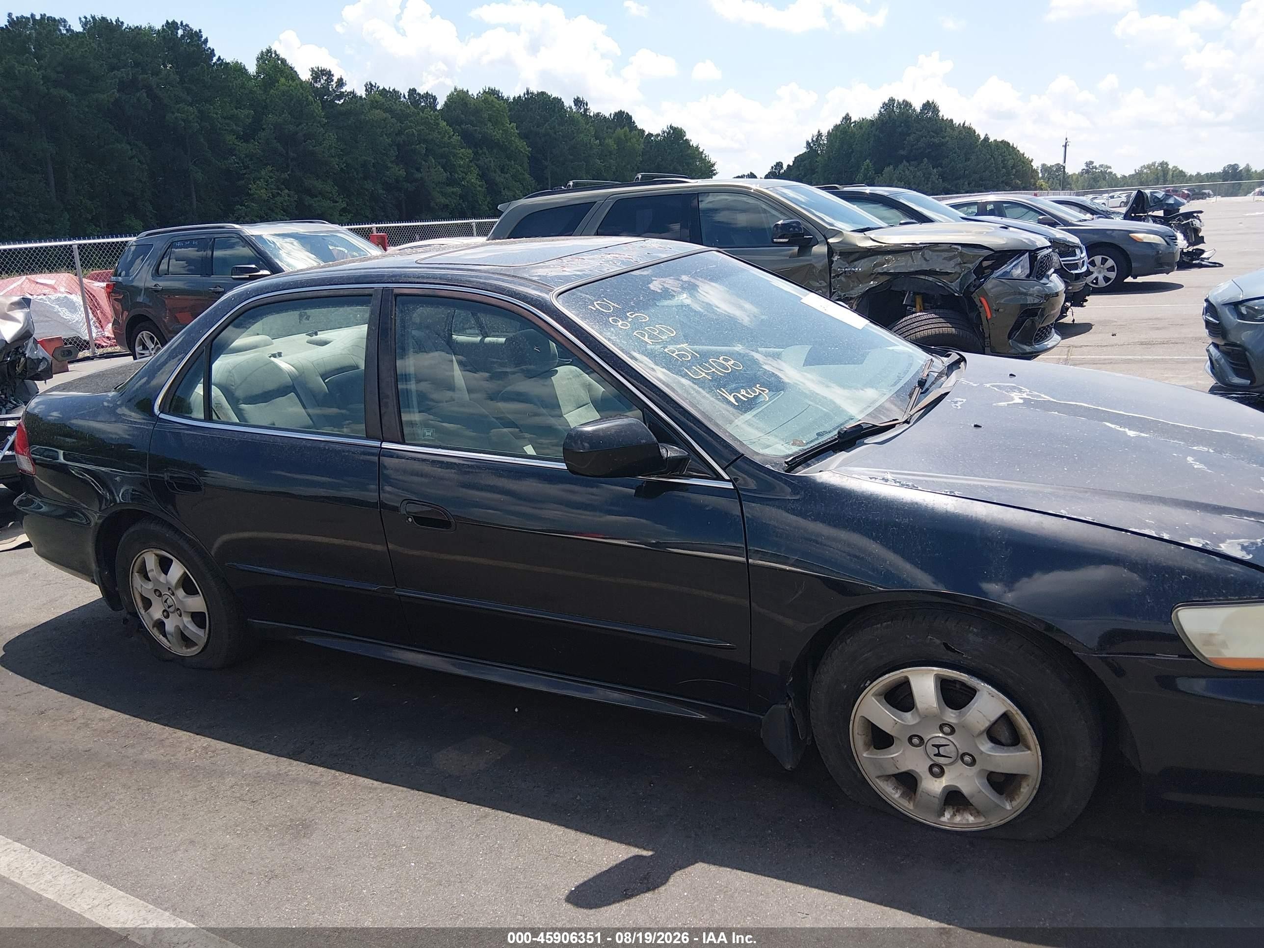 2001 Honda Accord 2.3 Ex Black vin: 1HGCG66891A004408