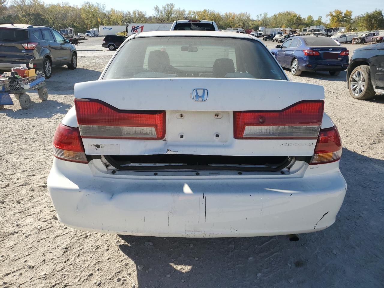 2002 Honda Accord Ex White vin: 1HGCG66892A014714