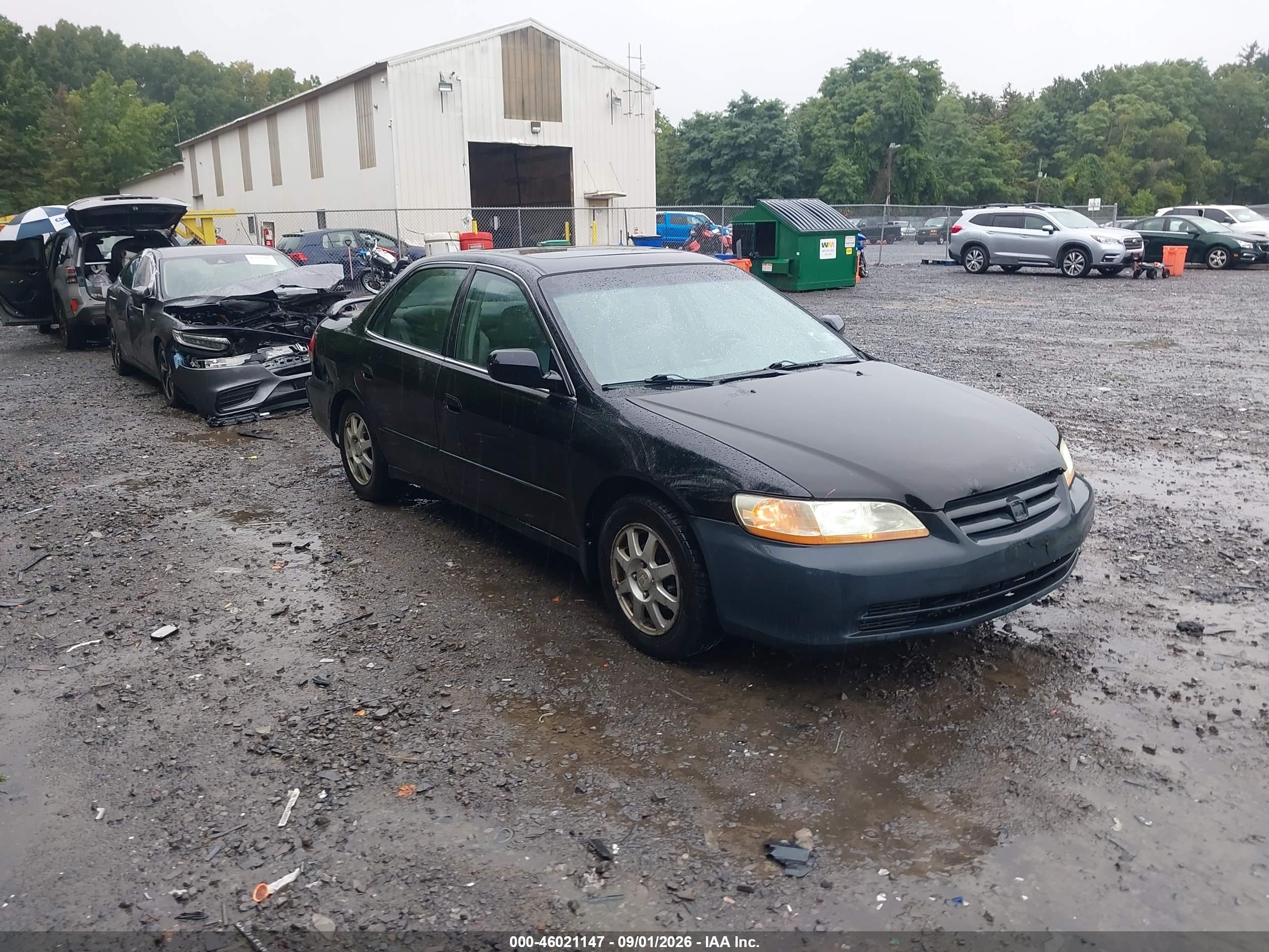 2002 Honda Accord 2.3 Ex/2.3 Se Black vin: 1HGCG668X2A018562