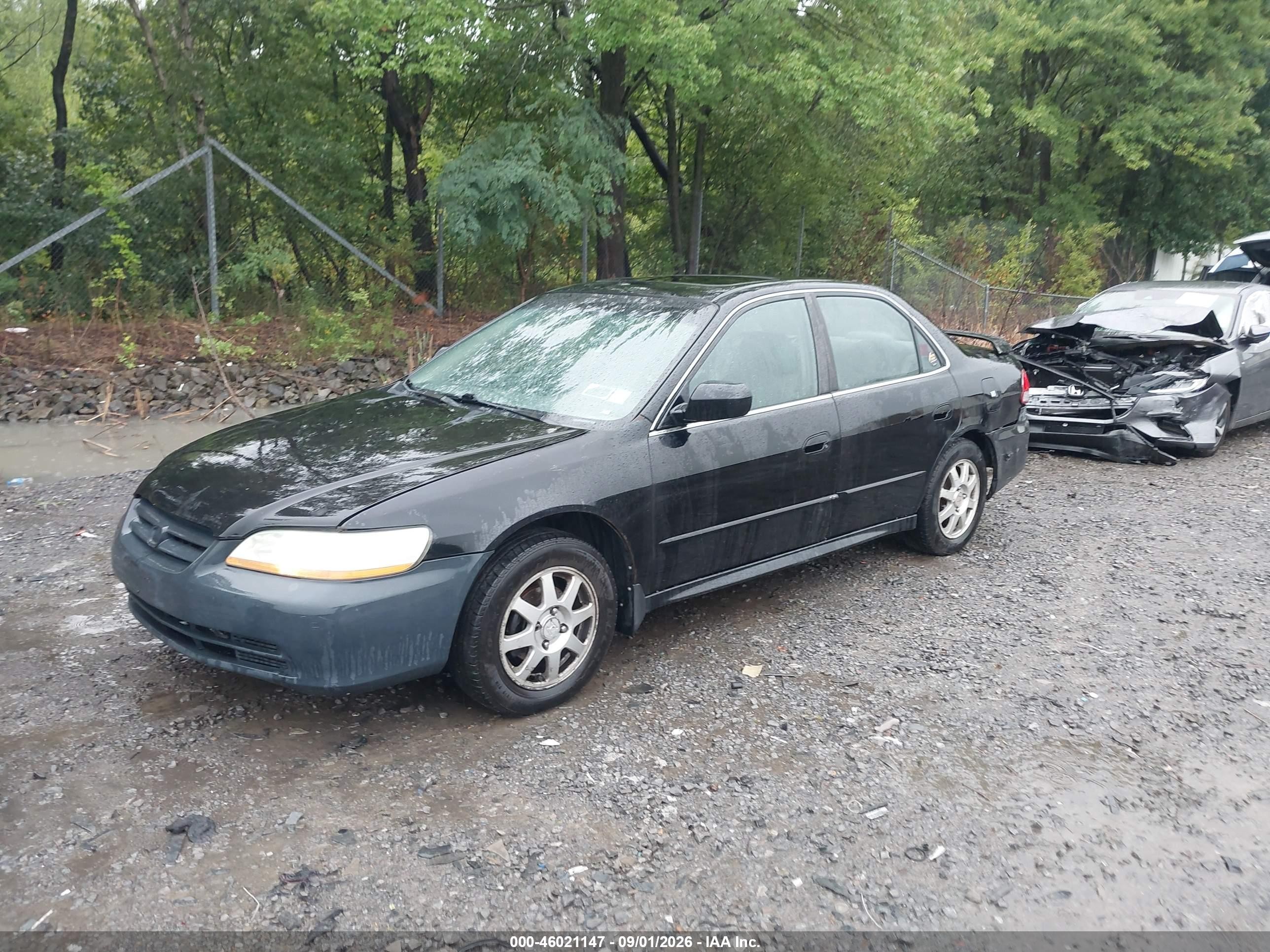2002 Honda Accord 2.3 Ex/2.3 Se Black vin: 1HGCG668X2A018562