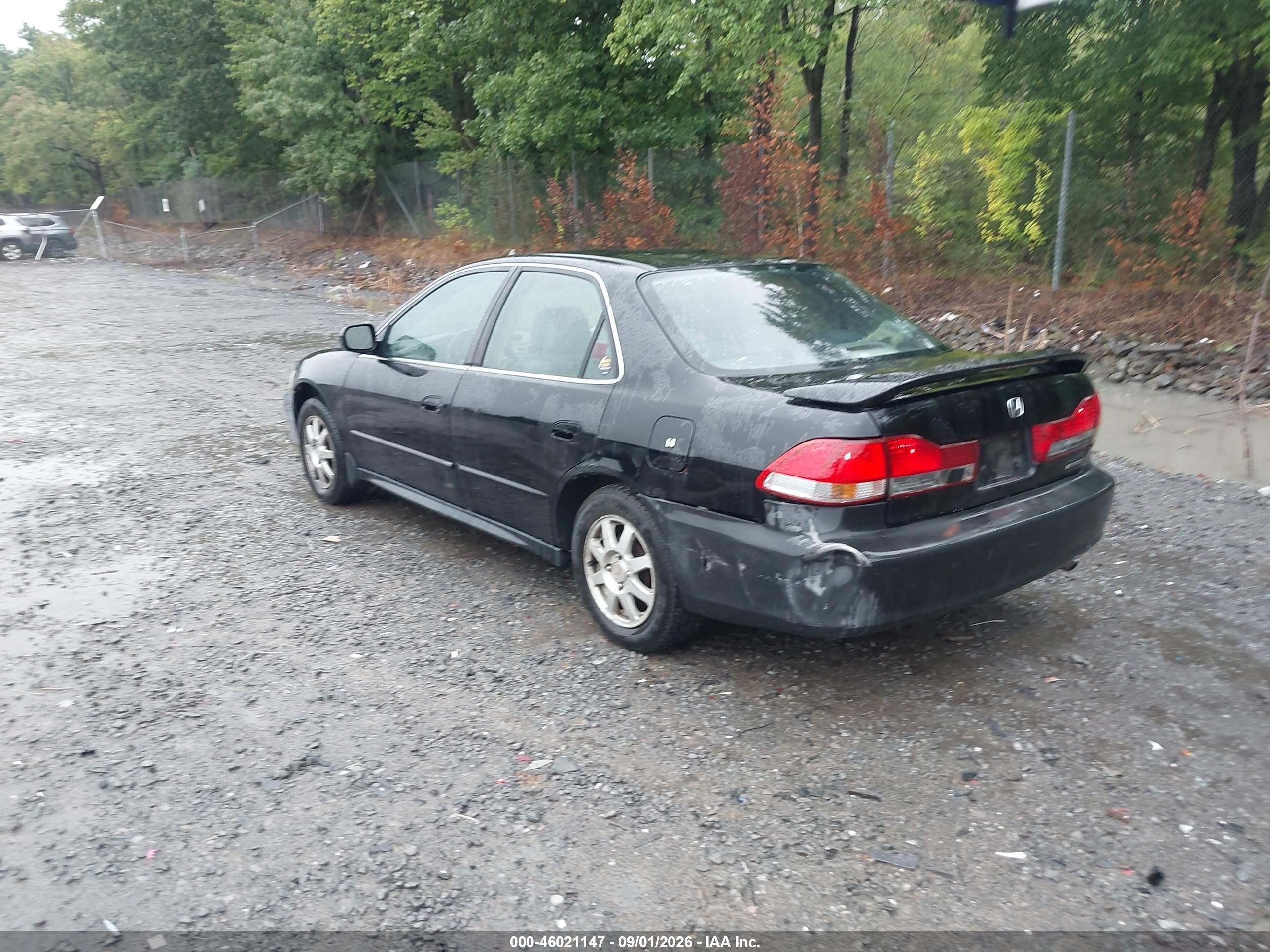 2002 Honda Accord 2.3 Ex/2.3 Se Black vin: 1HGCG668X2A018562