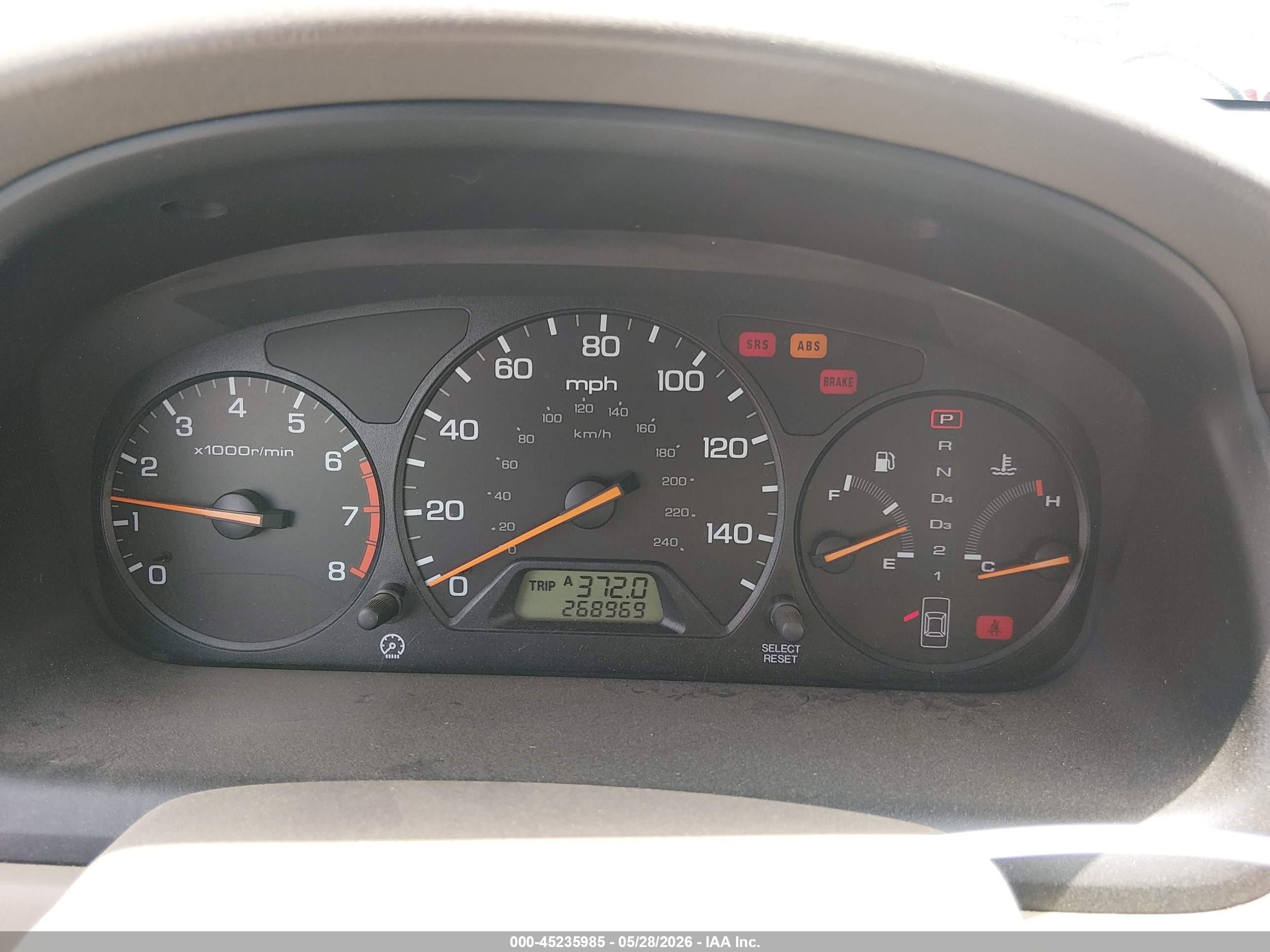 2000 Honda Accord 2.3 Se Золотой vin: 1HGCG6690YA094762
