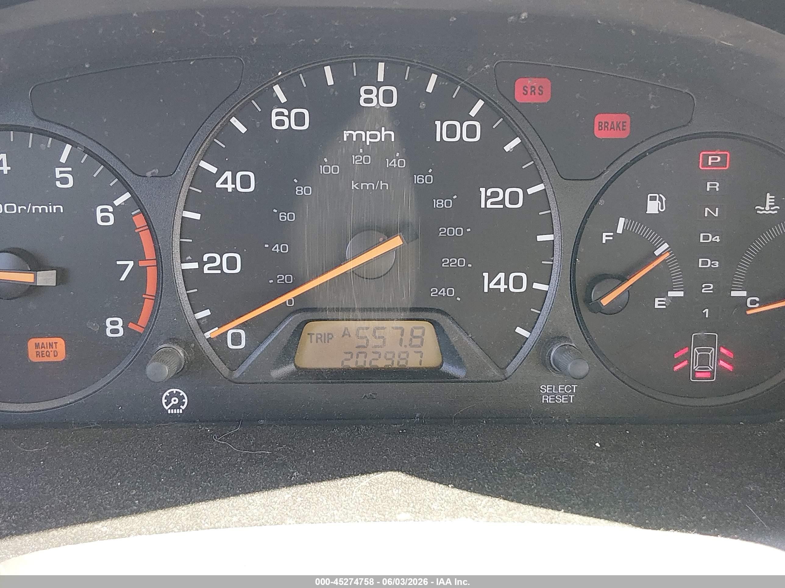 2000 Honda Accord 2.3 Se Beige vin: 1HGCG669XYA071036