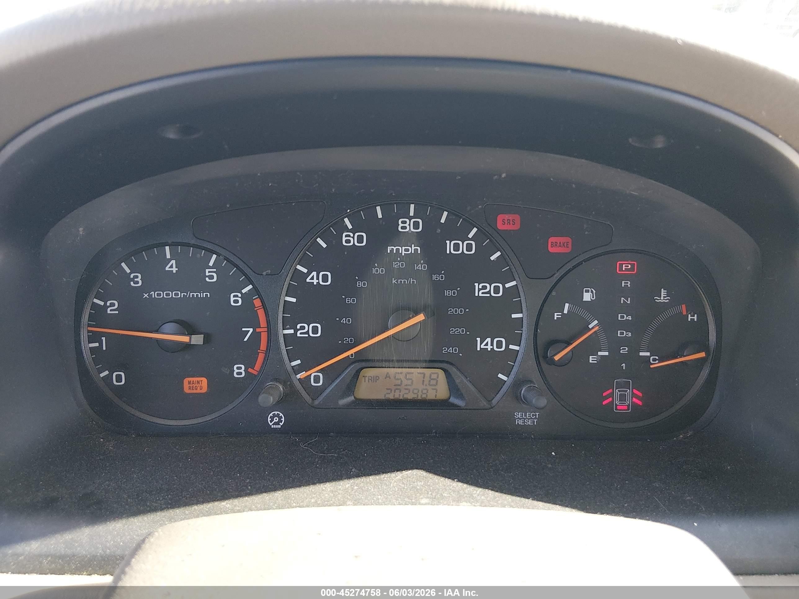 2000 Honda Accord 2.3 Se Beige vin: 1HGCG669XYA071036