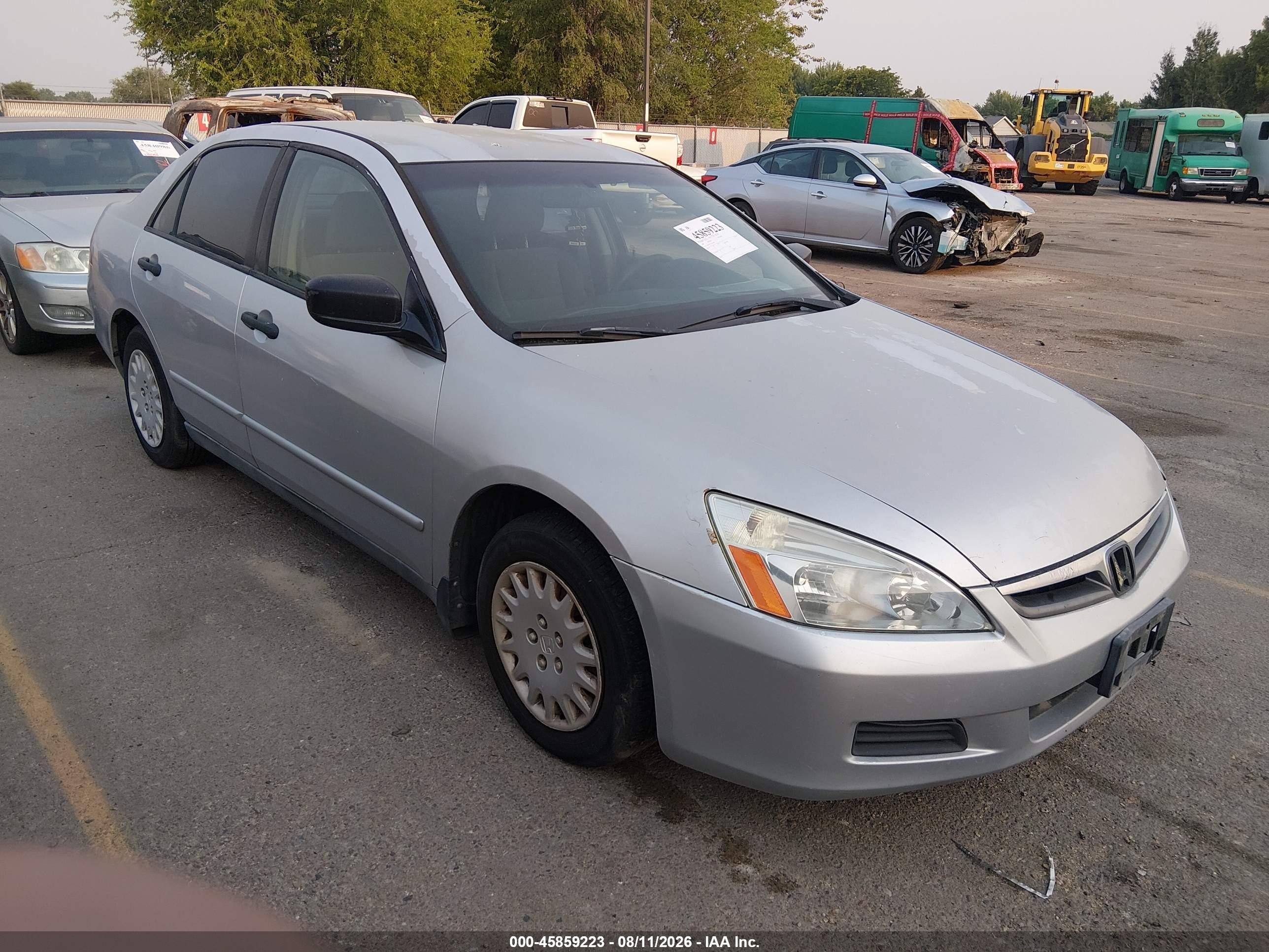 2007 Honda Accord 2.4 Vp Silver vin: 1HGCM55127A035841