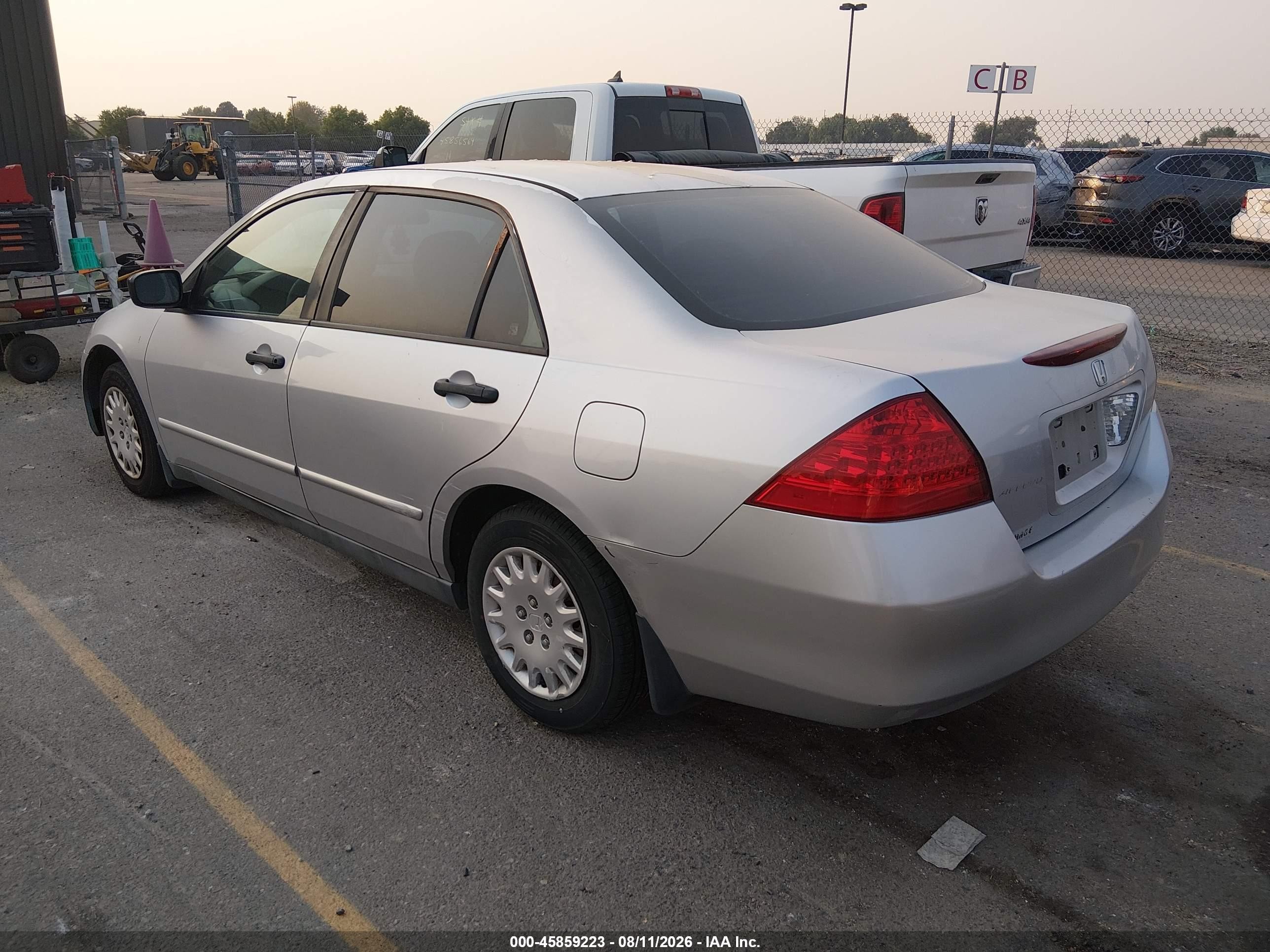 2007 Honda Accord 2.4 Vp Silver vin: 1HGCM55127A035841
