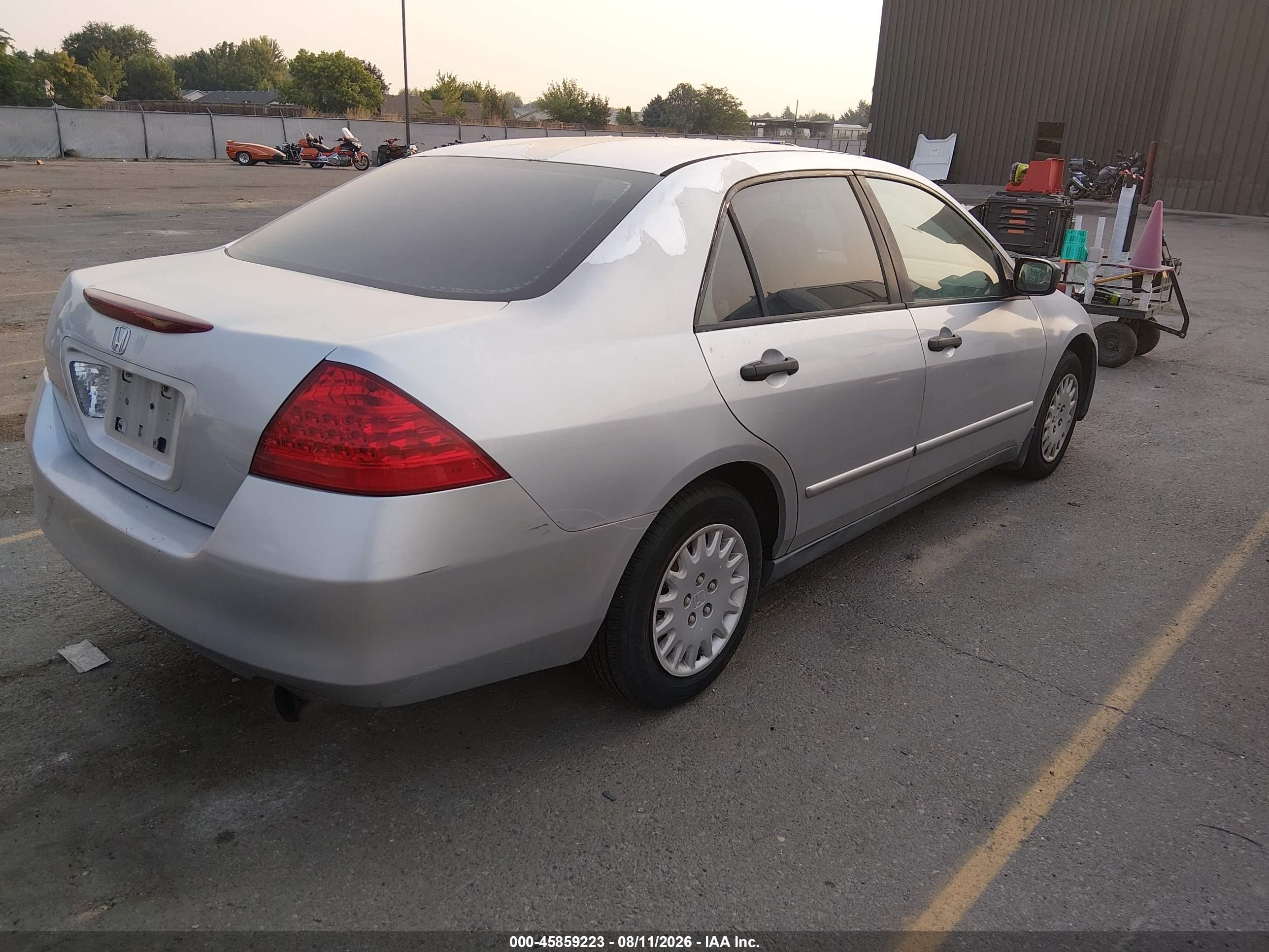 2007 Honda Accord 2.4 Vp Silver vin: 1HGCM55127A035841