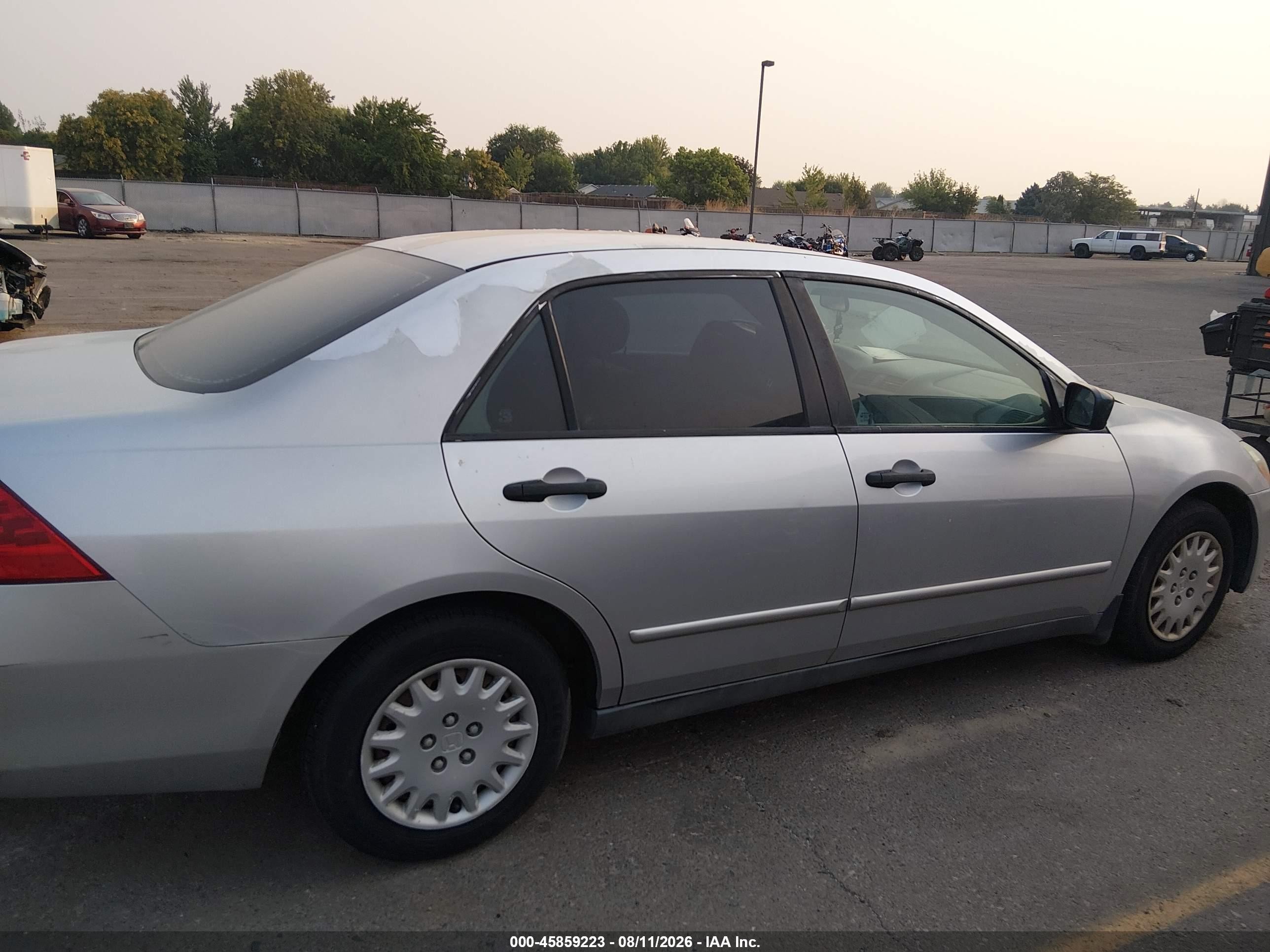 2007 Honda Accord 2.4 Vp Silver vin: 1HGCM55127A035841