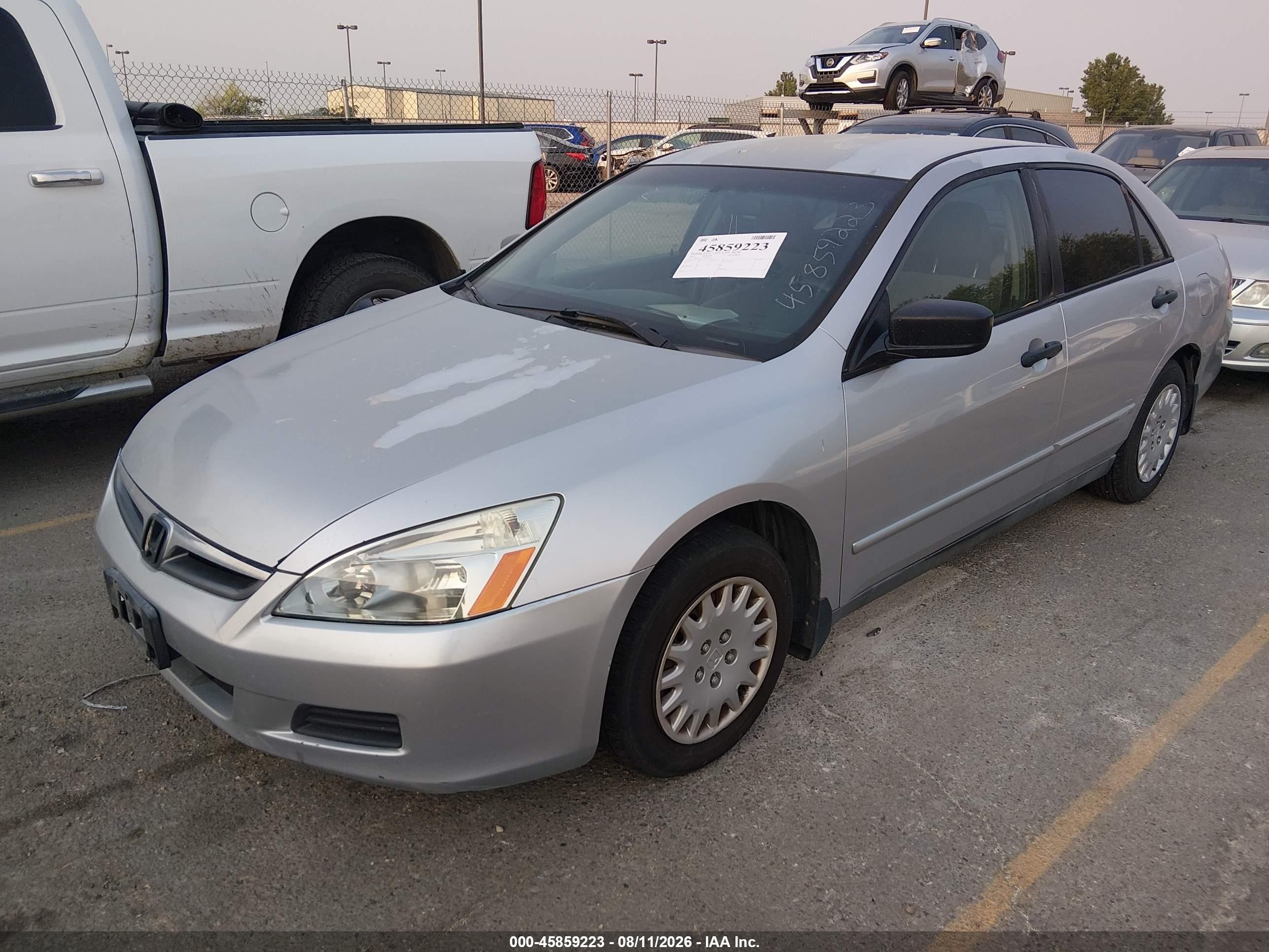 2007 Honda Accord 2.4 Vp Silver vin: 1HGCM55127A035841