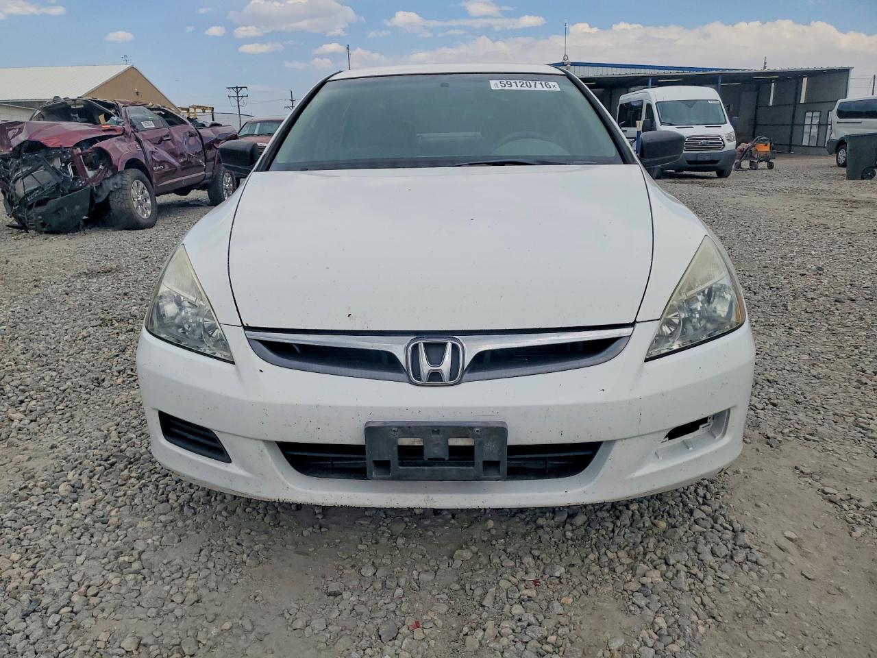 2007 Honda Accord Value White vin: 1HGCM55127A132313