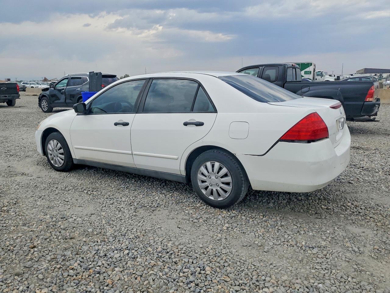 2007 Honda Accord Value White vin: 1HGCM55127A132313