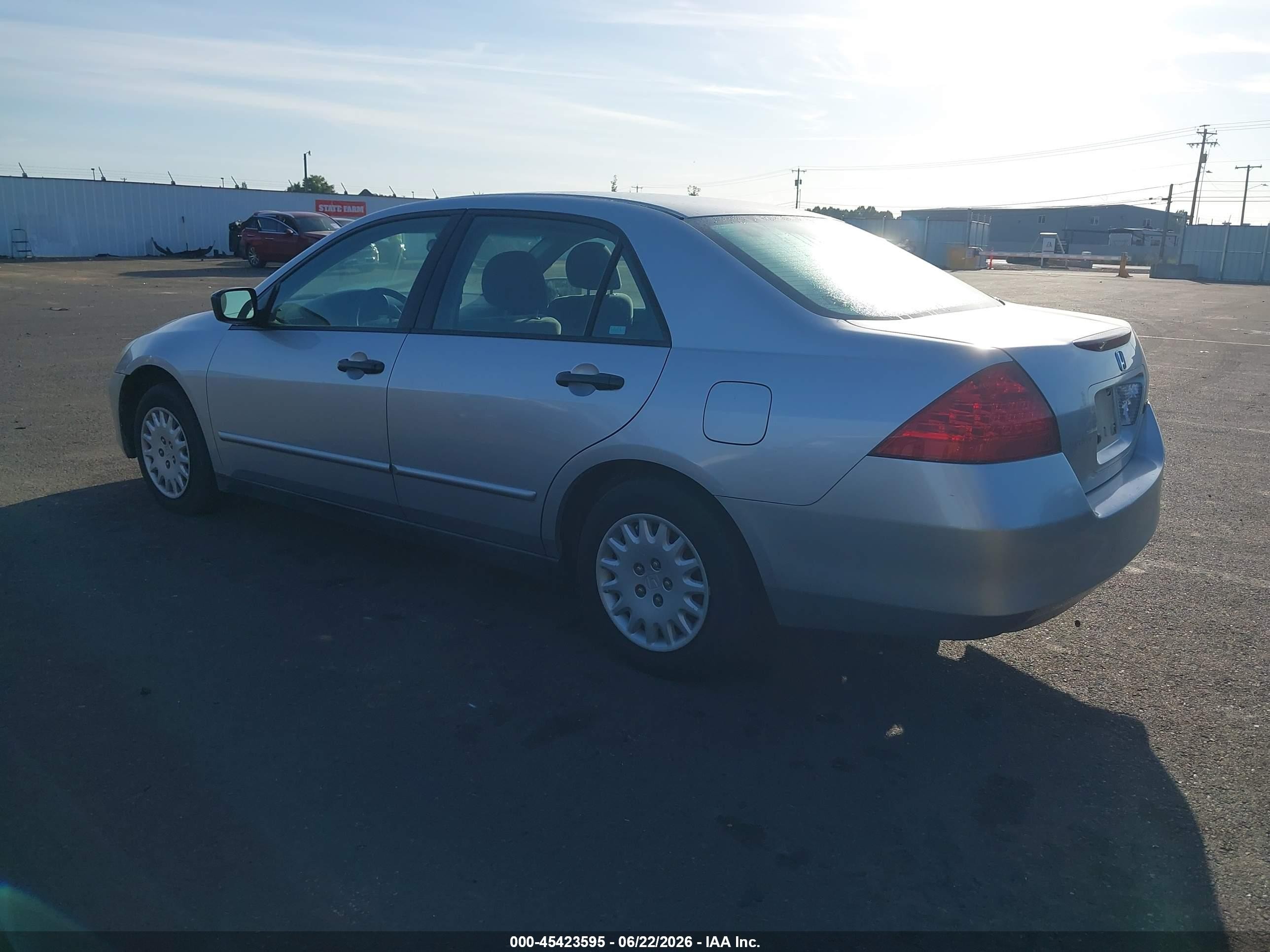 2007 Honda Accord 2.4 Vp Silver vin: 1HGCM55157A035848