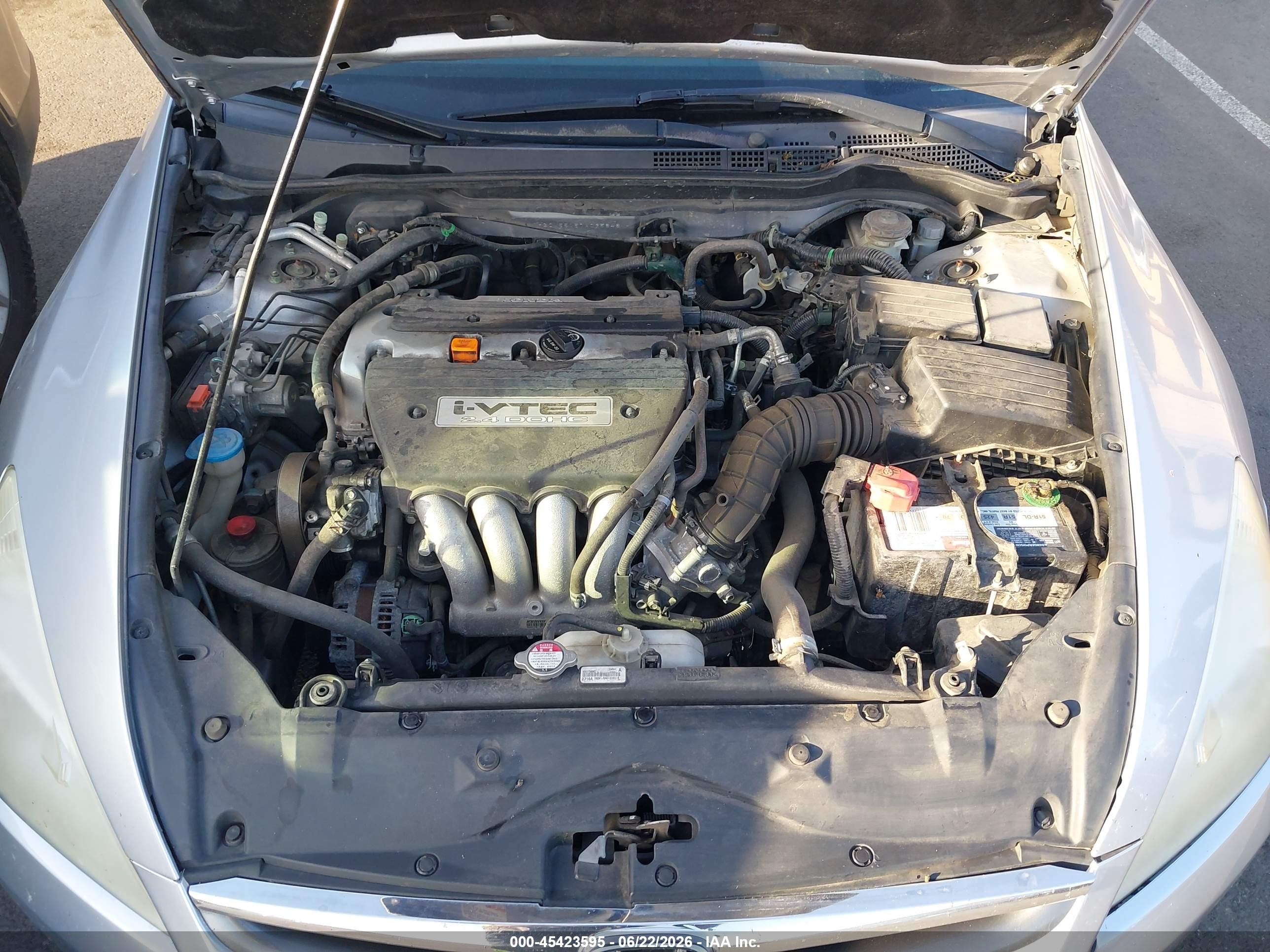 2007 Honda Accord 2.4 Vp Silver vin: 1HGCM55157A035848