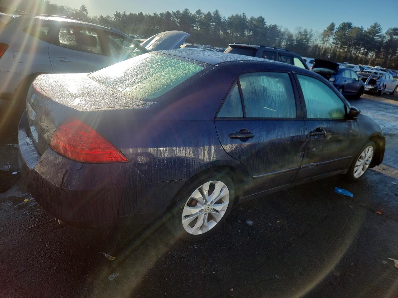 2007 Honda Accord Value Blue vin: 1HGCM55167A096724