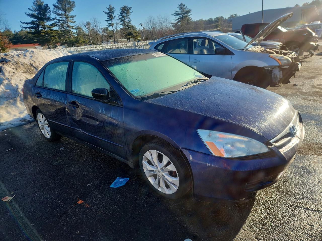2007 Honda Accord Value Blue vin: 1HGCM55167A096724