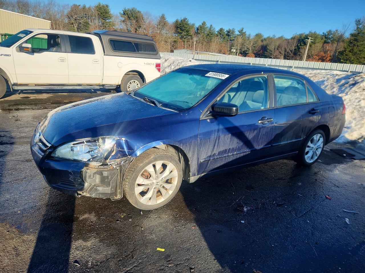 2007 Honda Accord Value Blue vin: 1HGCM55167A096724